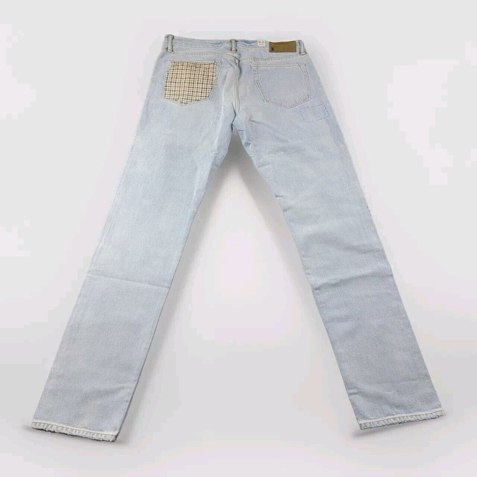 Todd Snyder Todd Snyder Slim Fit Upcycle Patched Selvedge Jeans Size US 36 / EU 52 - 2 Thumbnail