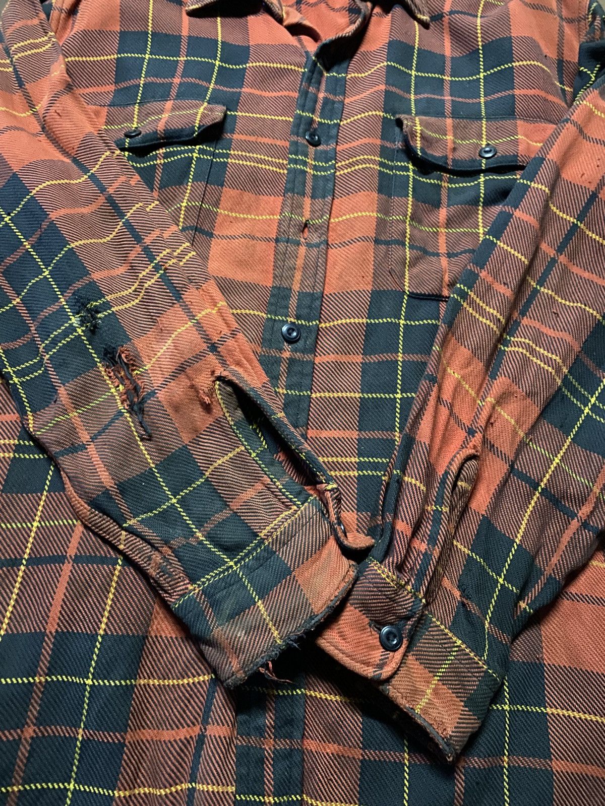 Polo Ralph Lauren Vintage Polo Sport Ralph Lauren Distressed Flannel Size US L / EU 52-54 / 3 - 6 Thumbnail