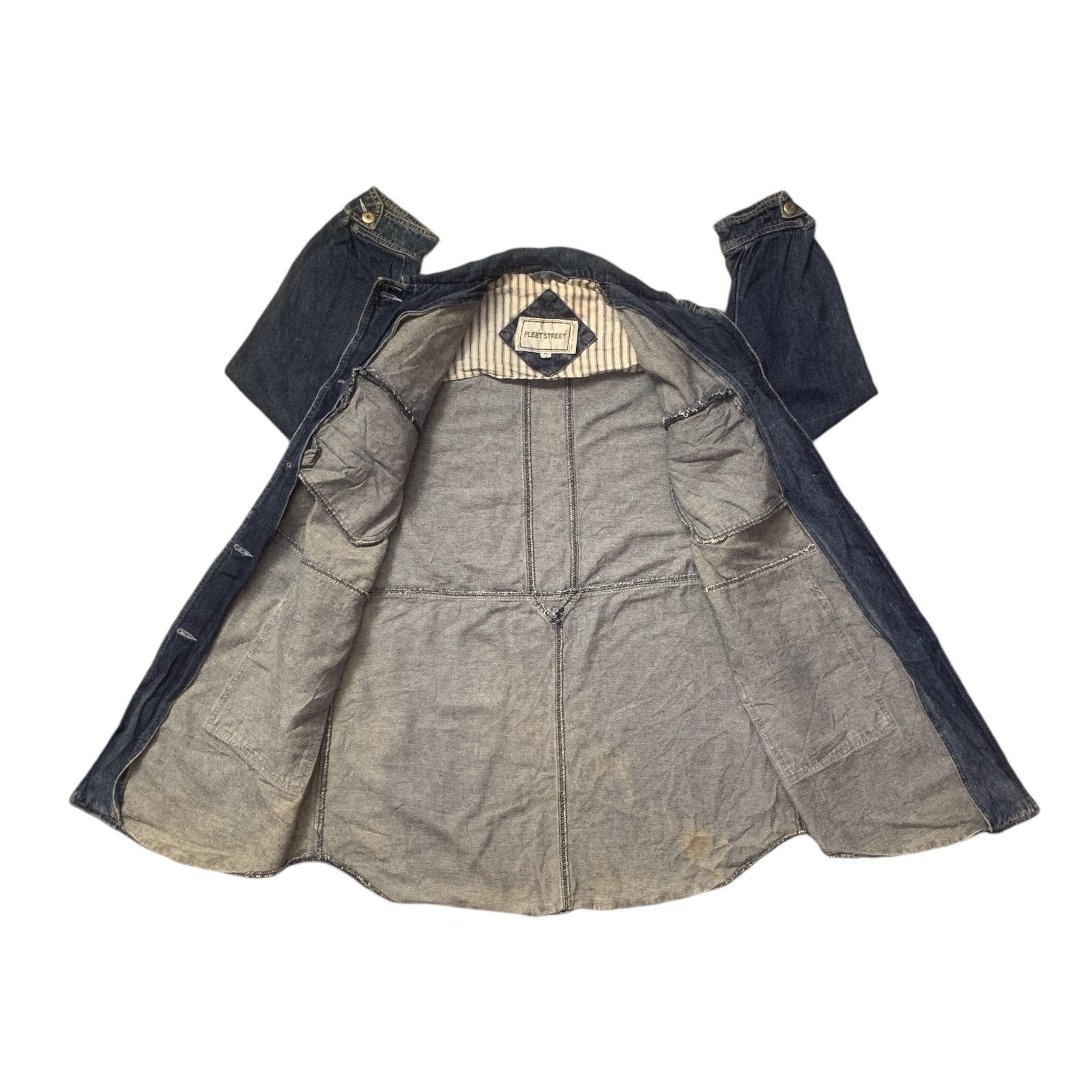 Japanese Brand Rare Design Vintage Fleetstreet Denim Jackets Size M / US 6-8 / IT 42-44 - 3 Thumbnail