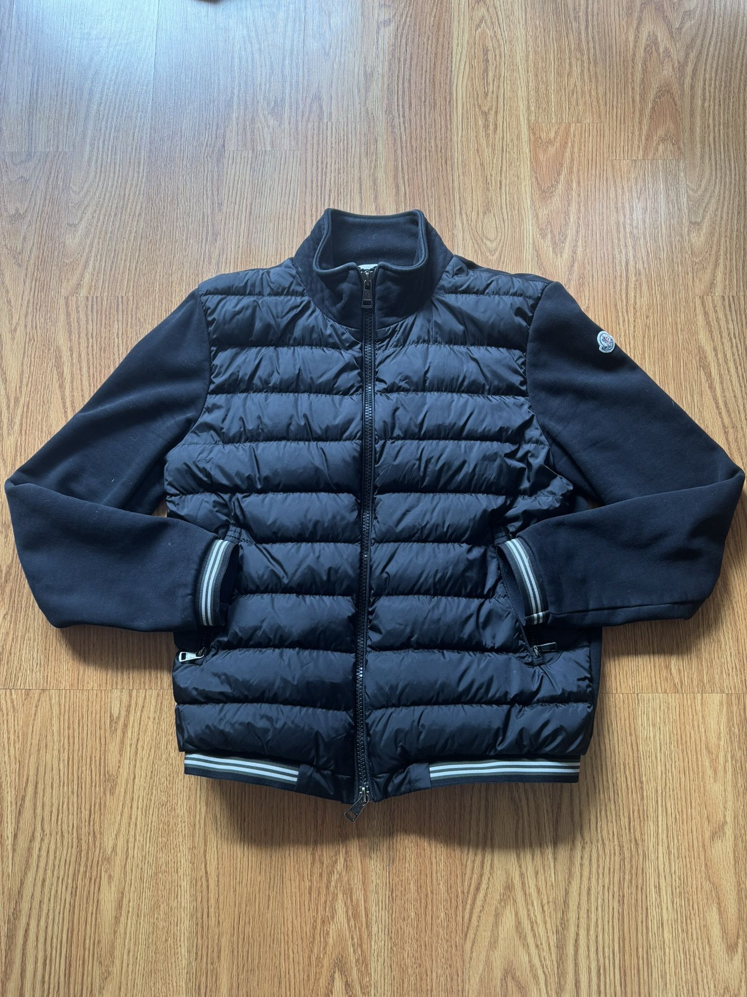 MONCLER◇MAGLIA CARDIGAN/ジップパーカー/XS/コットン/IVO