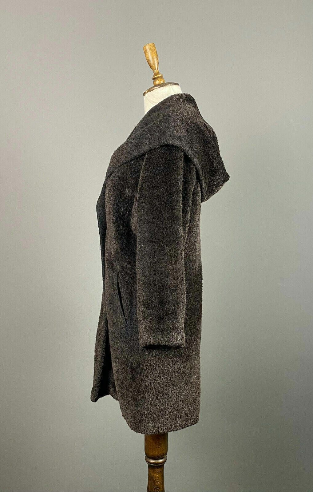 Designer Max Mara Brown Alpaca Wool Over Coat Size US 8 GB 10 Size M / US 6-8 / IT 42-44 - 5 Thumbnail