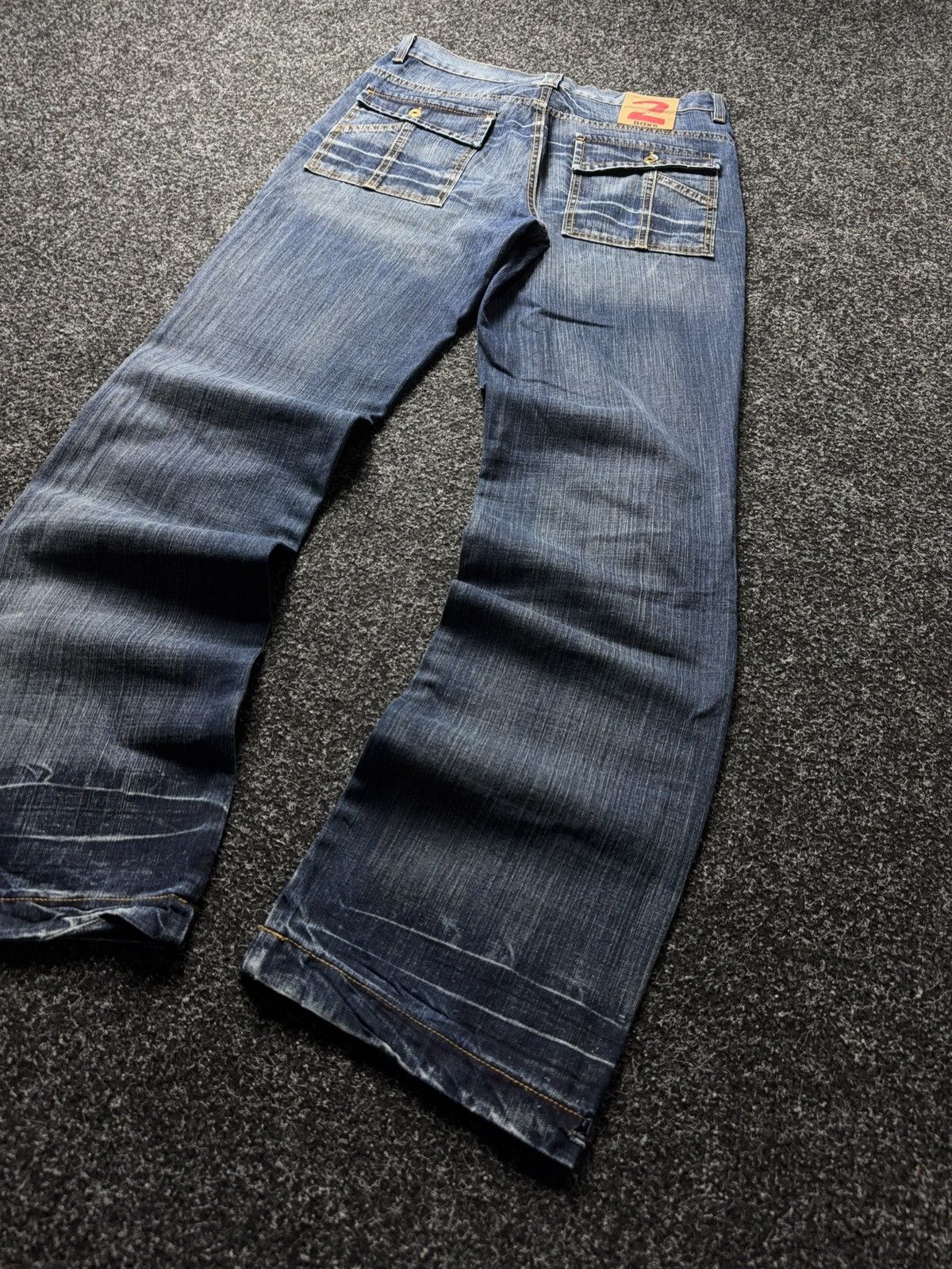 Japanese Brand Avant-garde 00s Retro Vintage baggy Japanese Y2K Denim pants Size US 33 - 12 Thumbnail