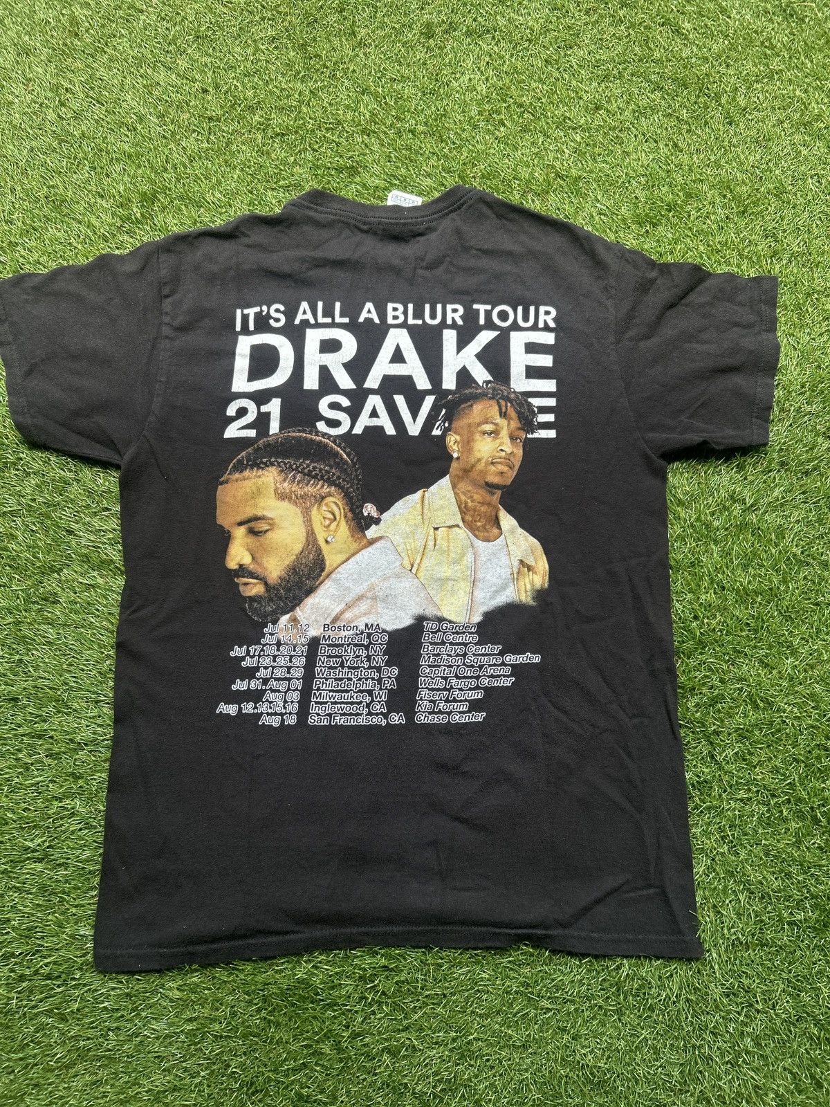 Rap Tees Drake x 21 Savage It’s All A Blur Tour T-Shirt Size US M / EU 48-50 / 2 - 4 Thumbnail