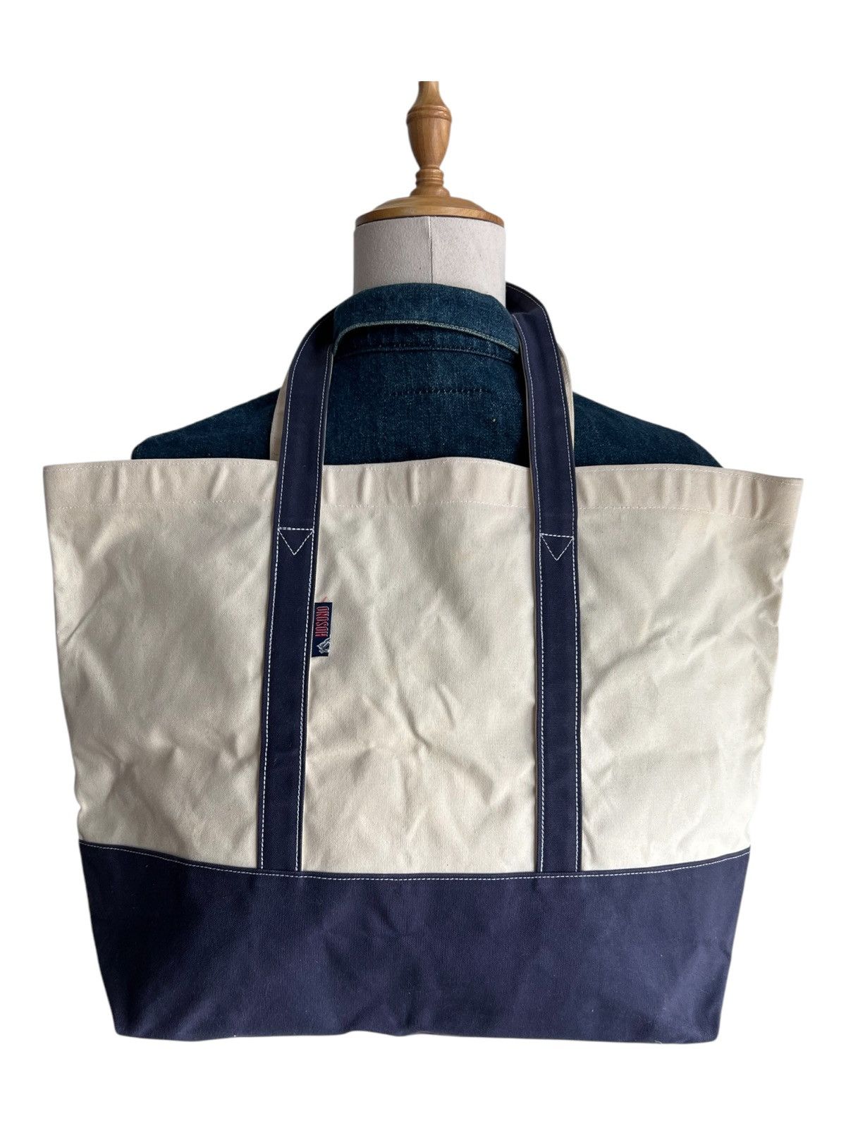 Comme des Garcons Vintage Hosono 🇯🇵 Hanpu Big Navy Canvas Boat LL Bean Tote Bag Size ONE SIZE - 2 Thumbnail