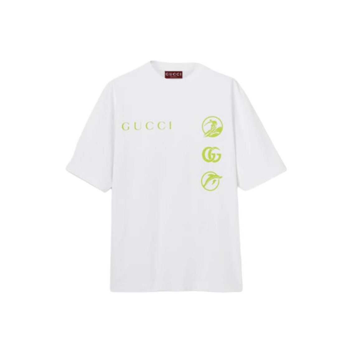 Gucci Gucci Logo Graphic T-Shirt White Size L Size US L / EU 52-54 / 3 - 1 Thumbnail