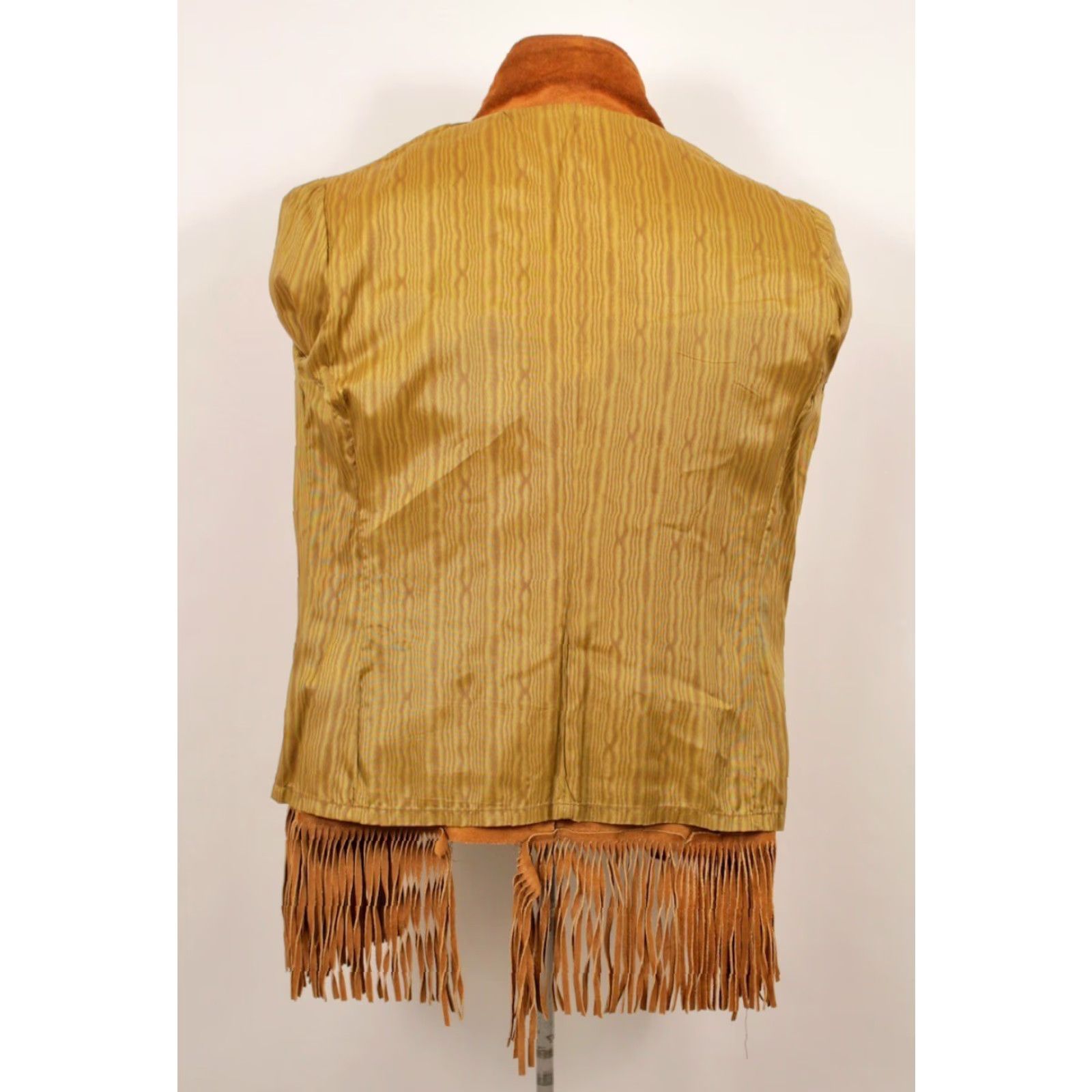 Vintage VINTAGE Women's VTG 70s Brown Fringe Suede Leather Jacket Sz 12 1970s Joo-Kay Hippy Size XL / US 12-14 / IT 48-50 - 3 Thumbnail