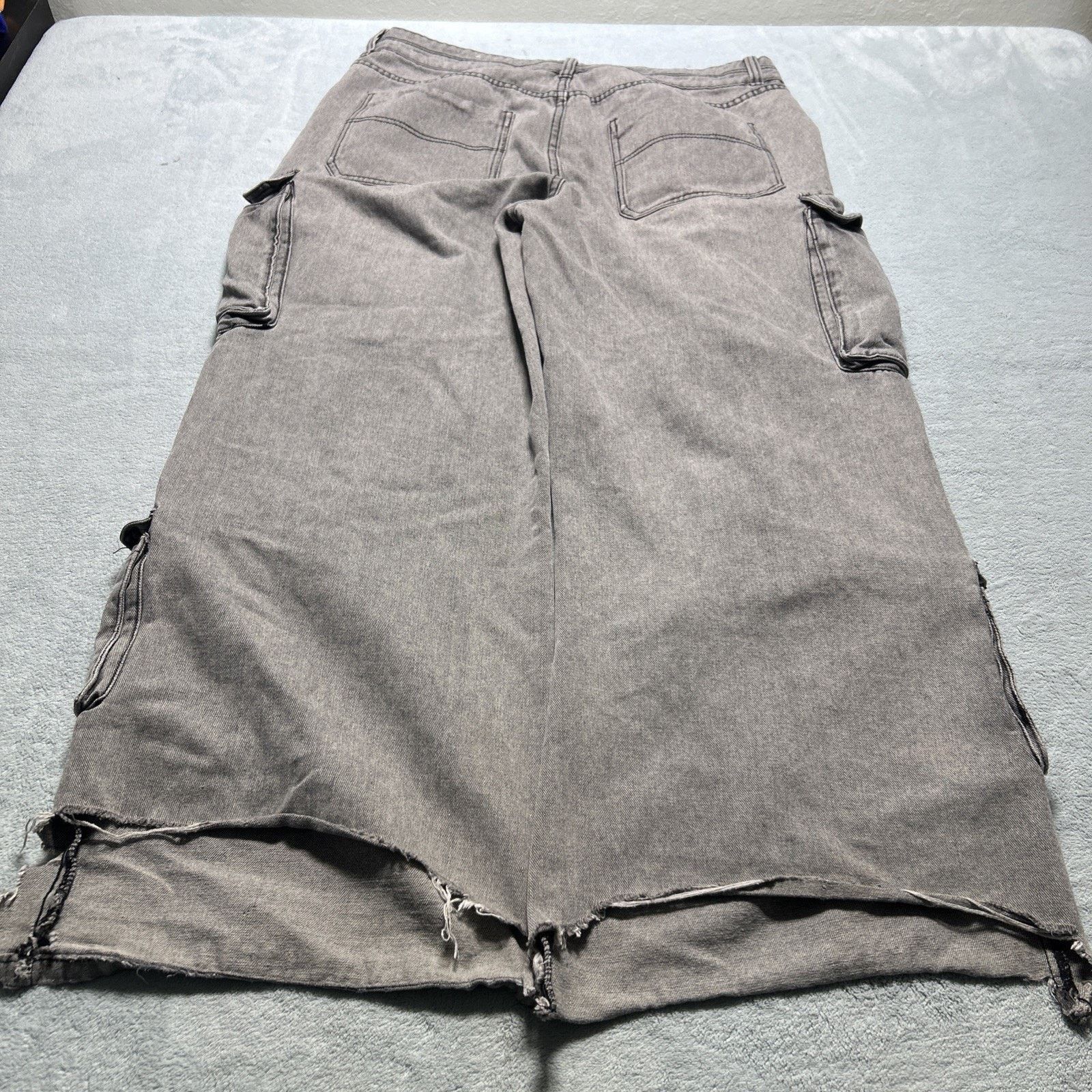 Tripp NYC Cargo Beyond Baggy Jeans Women XL 37x29 Hamilton Wide Ripped Size 37" - 2 Thumbnail