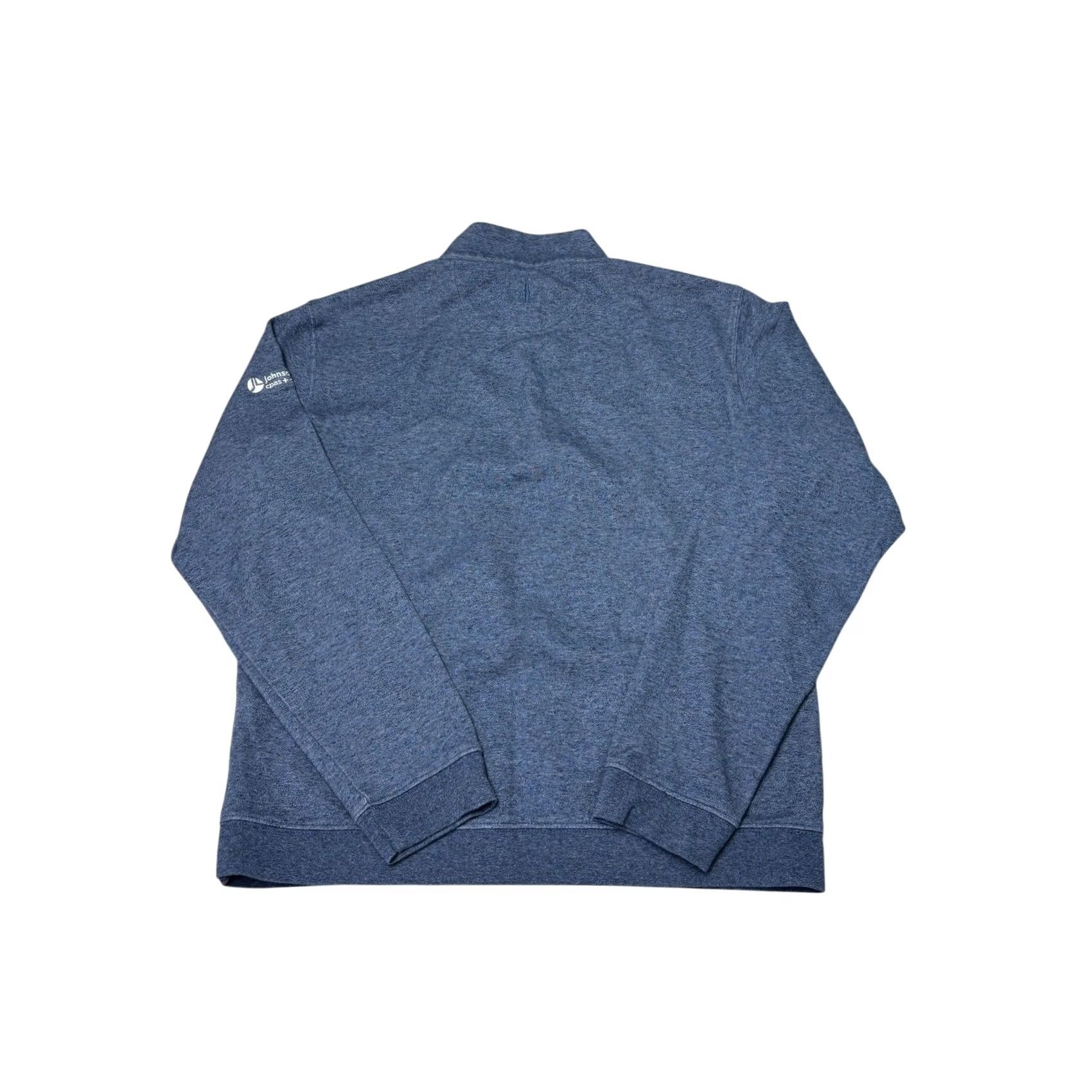 johnnie-O Johnnie-O Pullover Mens Medium Blue Heather Quarter Zip Logo Johnson Lambert Size US M / EU 48-50 / 2 - 5 Thumbnail