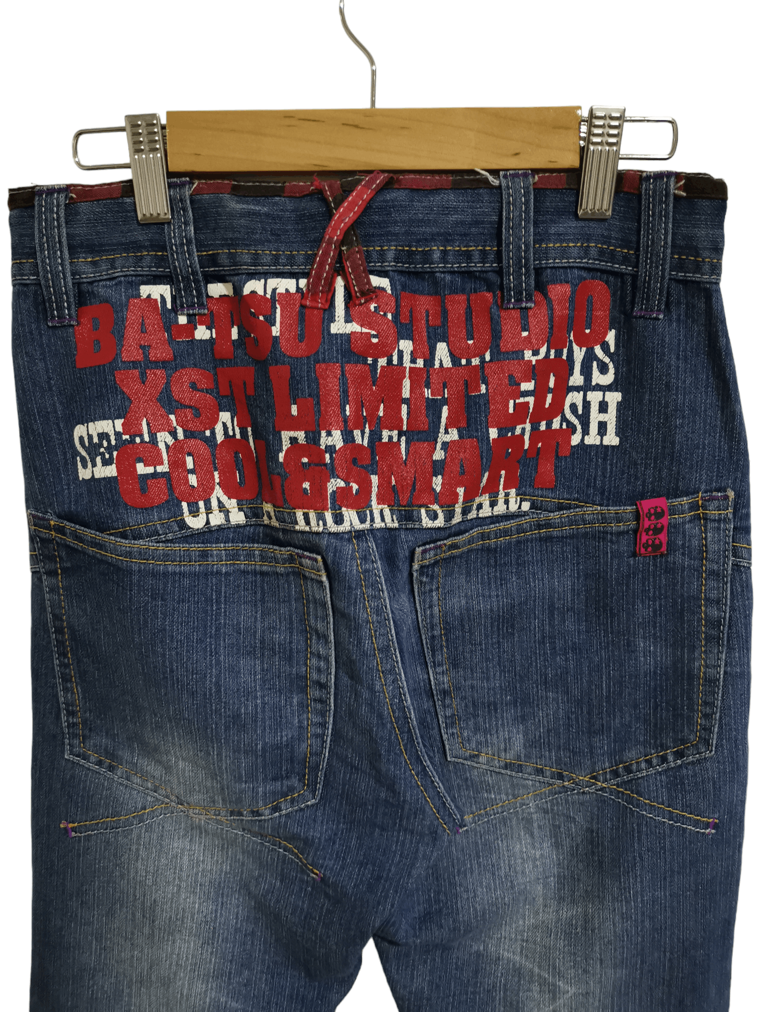Japanese Brand × Vintage Skull Embroidery Japan Jeans BatsuStudio Lightning Wash Size US 28 / EU 44 - 11 Thumbnail