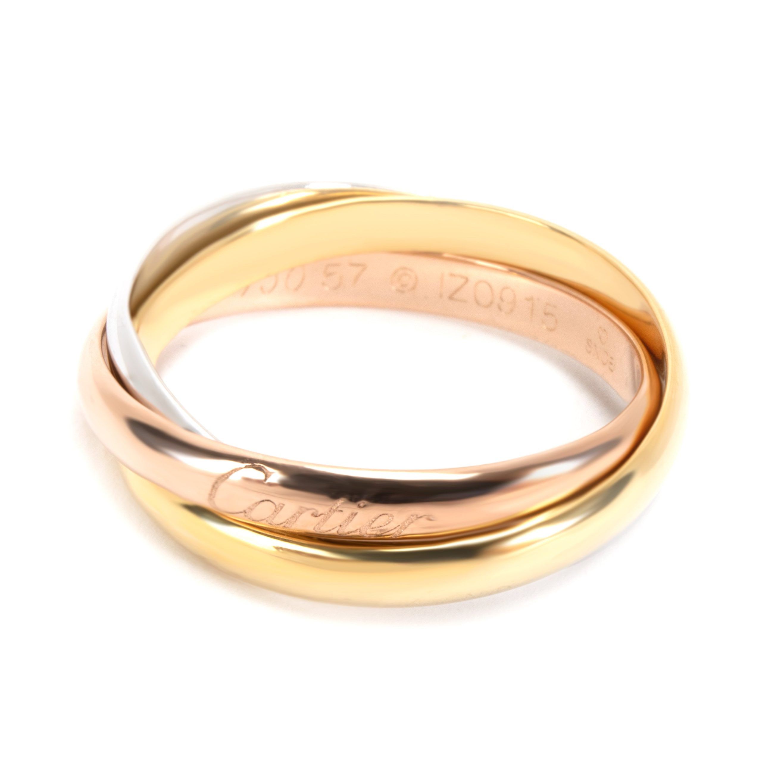 Cartier Trinity Ring Small Model in 18K Yellow Rose & White Gold