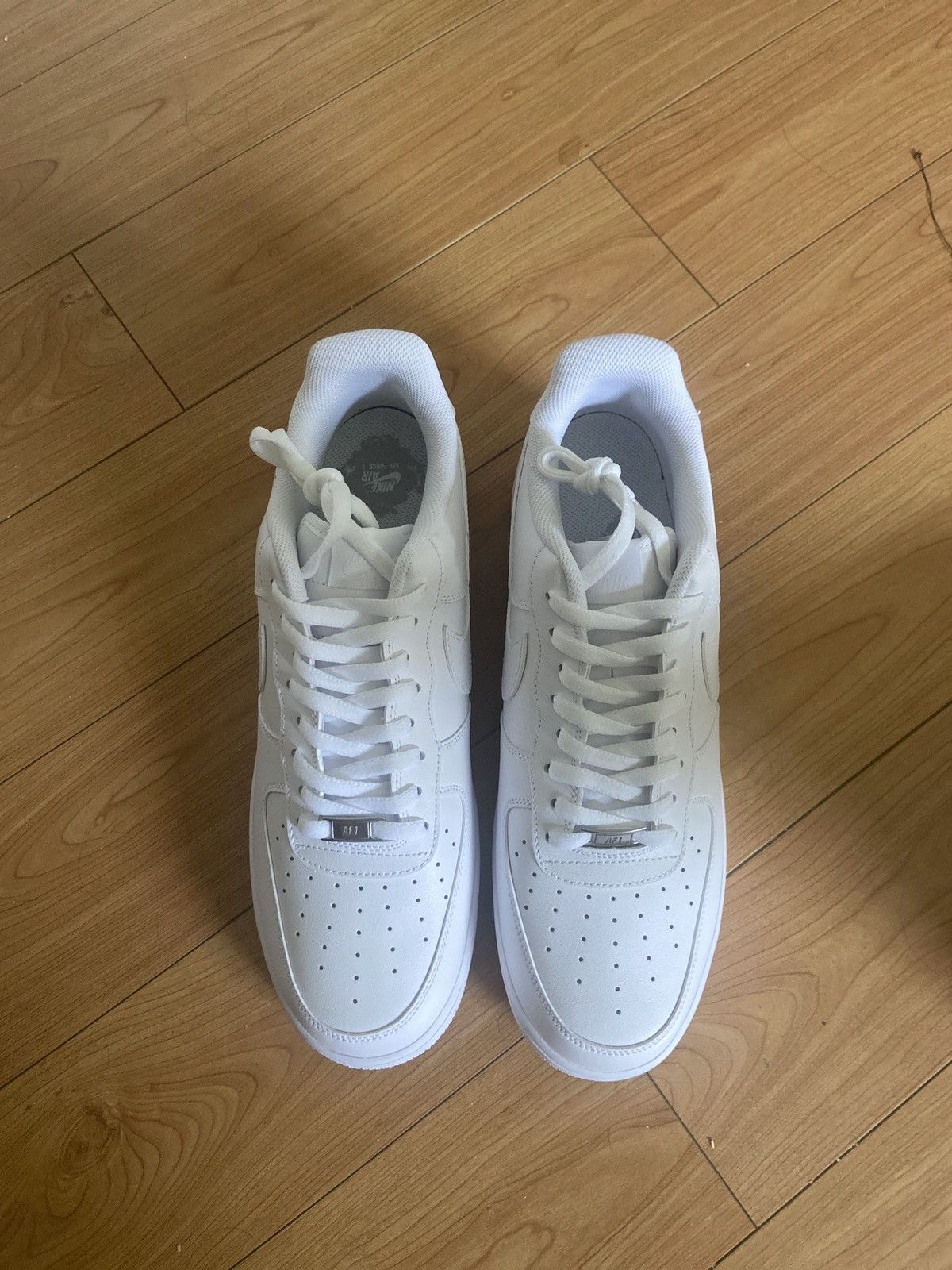 Nike ALL WHITE 07 AIRFORCES Size US 13 / EU 46 - 3 Thumbnail