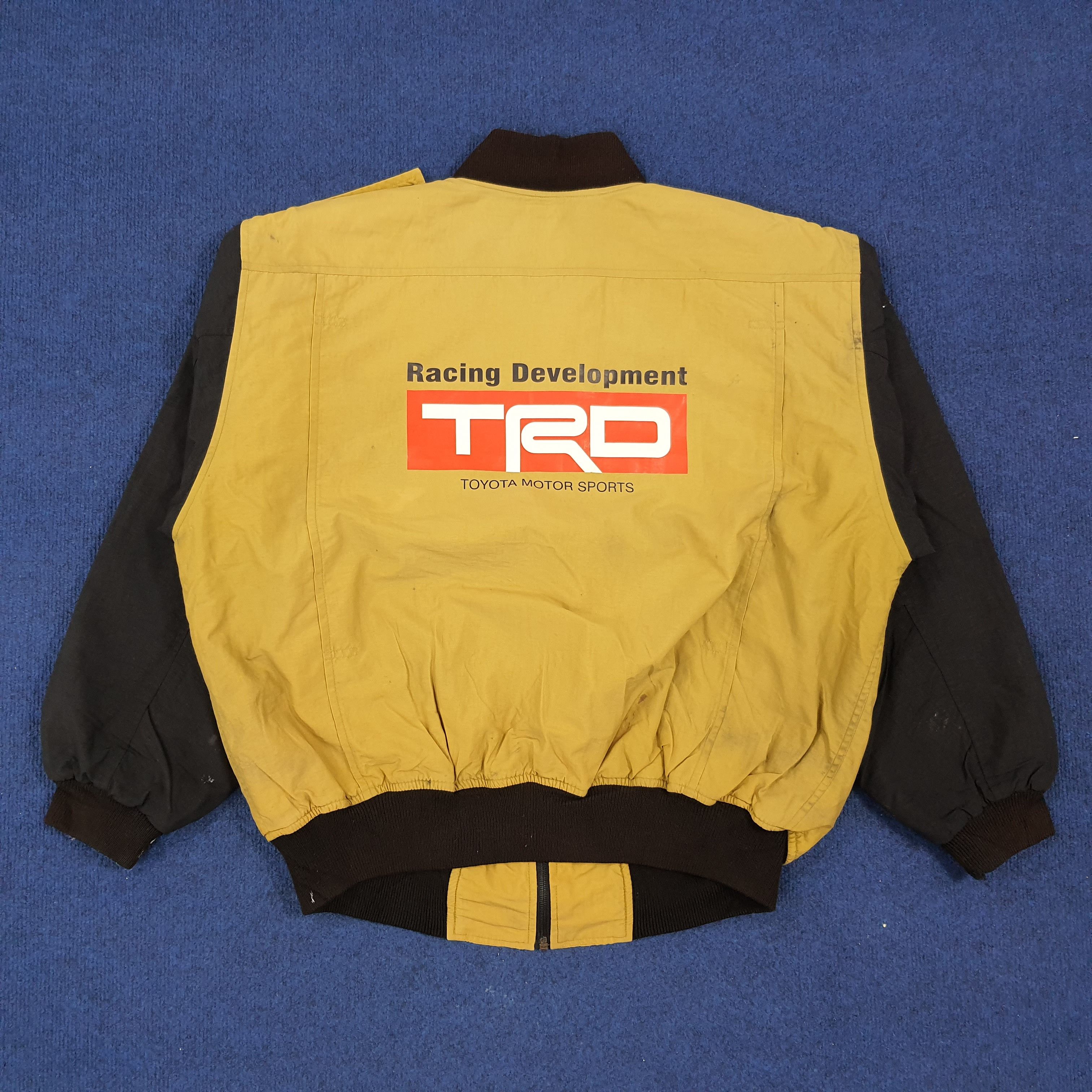 Japanese Brand × Vintage Vintage Toyota TRD Racing Team Motorsports Bomber Jacket Size US XL / EU 56 / 4 - 1 Thumbnail