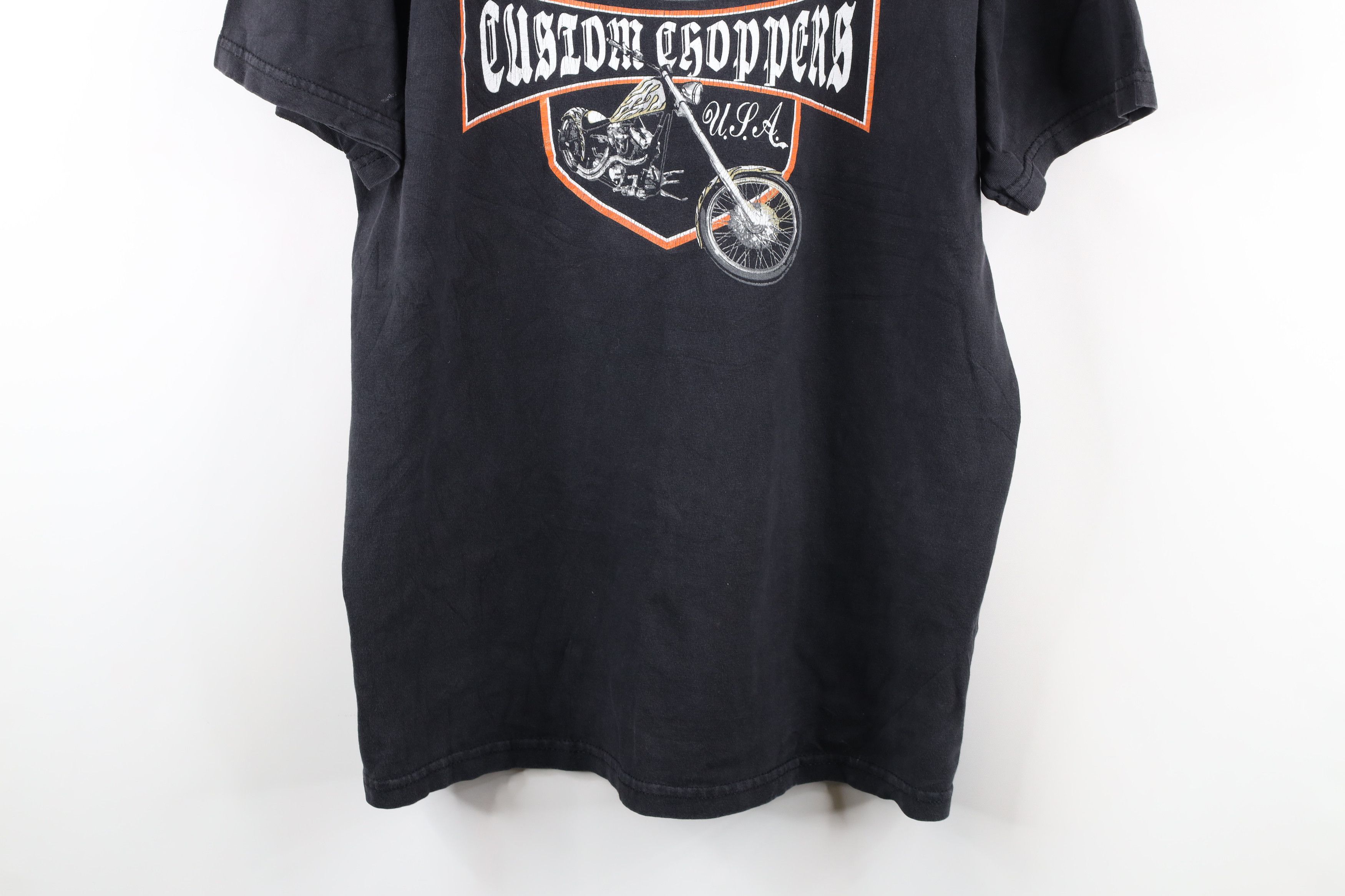 Vintage Vintage Streetwear Eds Custom Choppers Motorcycle T-Shirt Size US L / EU 52-54 / 3 - 3 Thumbnail