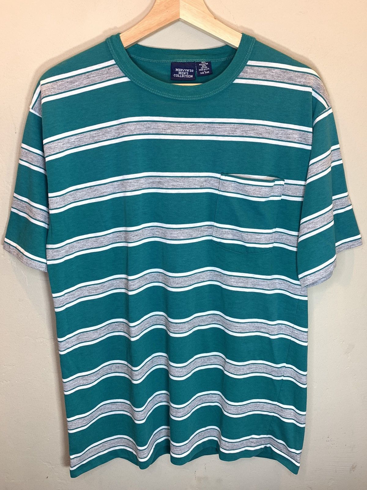 *RARE* Vintage Single Stitch Striped USA-Made Mervyn’s Shirt