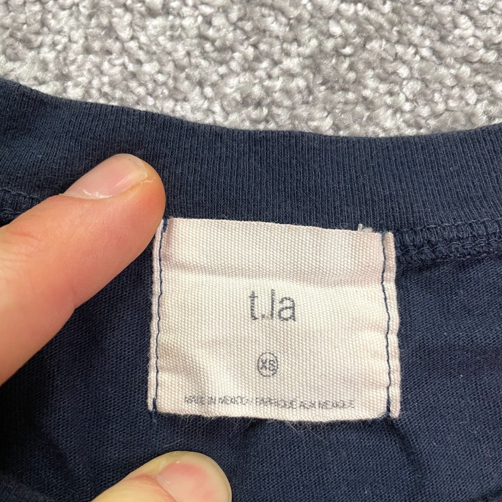 Anthropologie T.La Anthropology Graphic T-Shirt Womens XS Navy Blue Short Sleeve Cotton Casual Size XS / US 0-2 / IT 36-38 - 6 Thumbnail