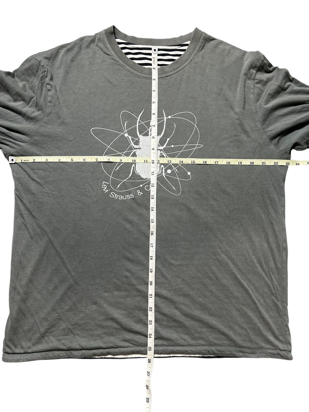 Levi's Vintage Clothing Levi Strauss & Co. SPIDER REVERSIBLE STRIPE LONG SLEEVE TEE Size US L / EU 52-54 / 3 - 9 Thumbnail