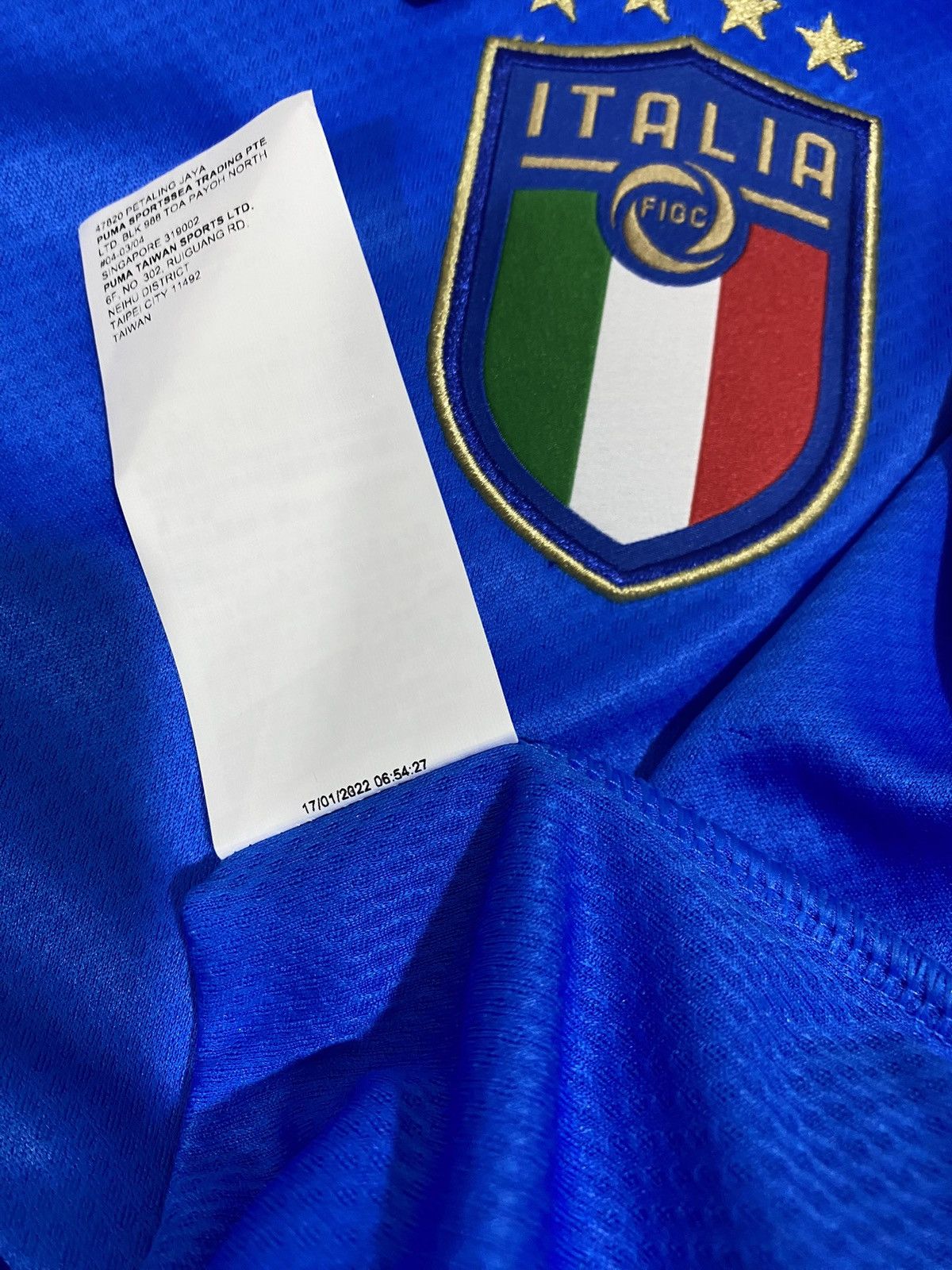 Puma PUMA ITALY HOME FOOTBALL SOCCER JERSEY 2022-2023 Size US L / EU 52-54 / 3 - 6 Thumbnail
