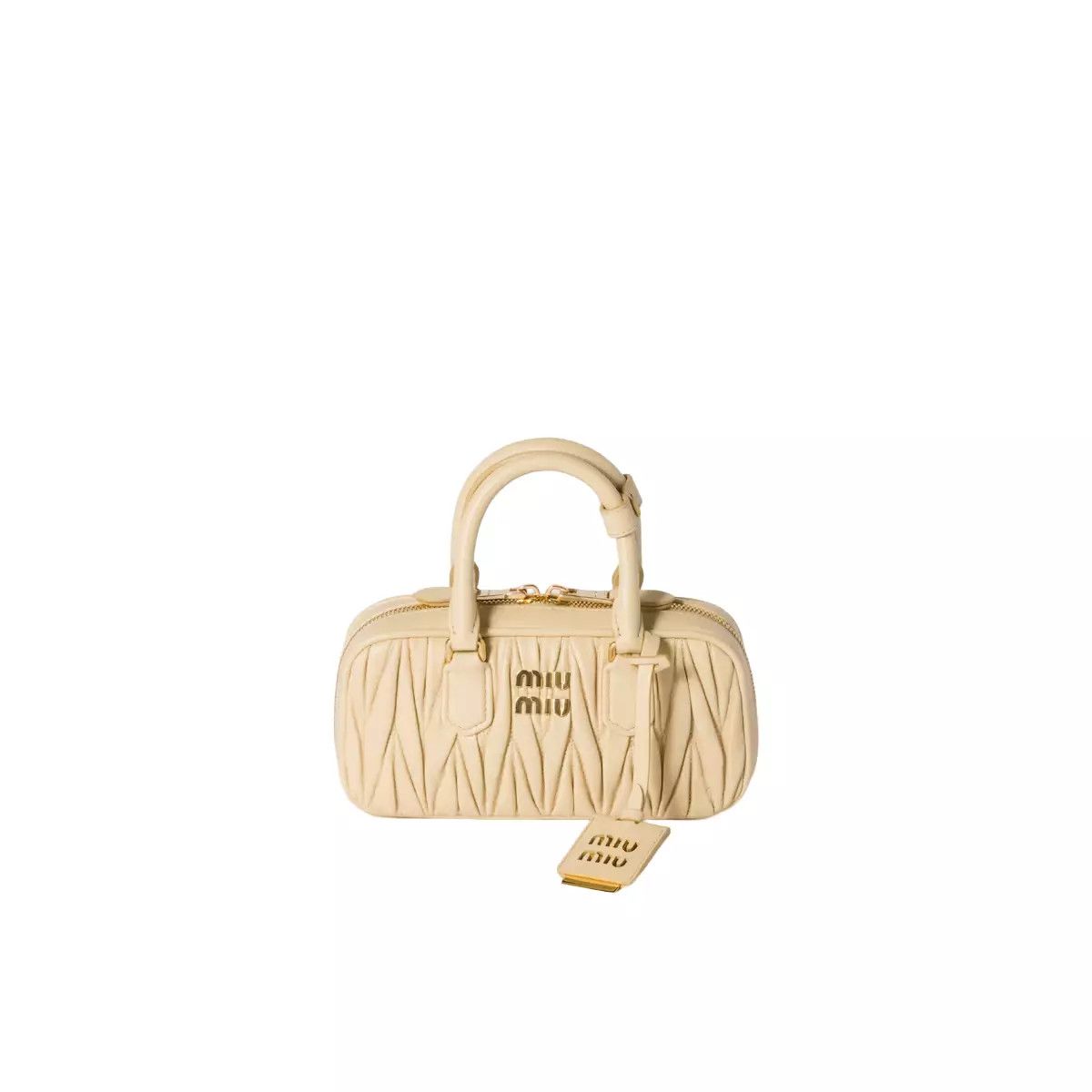 MIU MIU Arcadie Mini Soy Green Nappa Lthr Bag New Auth