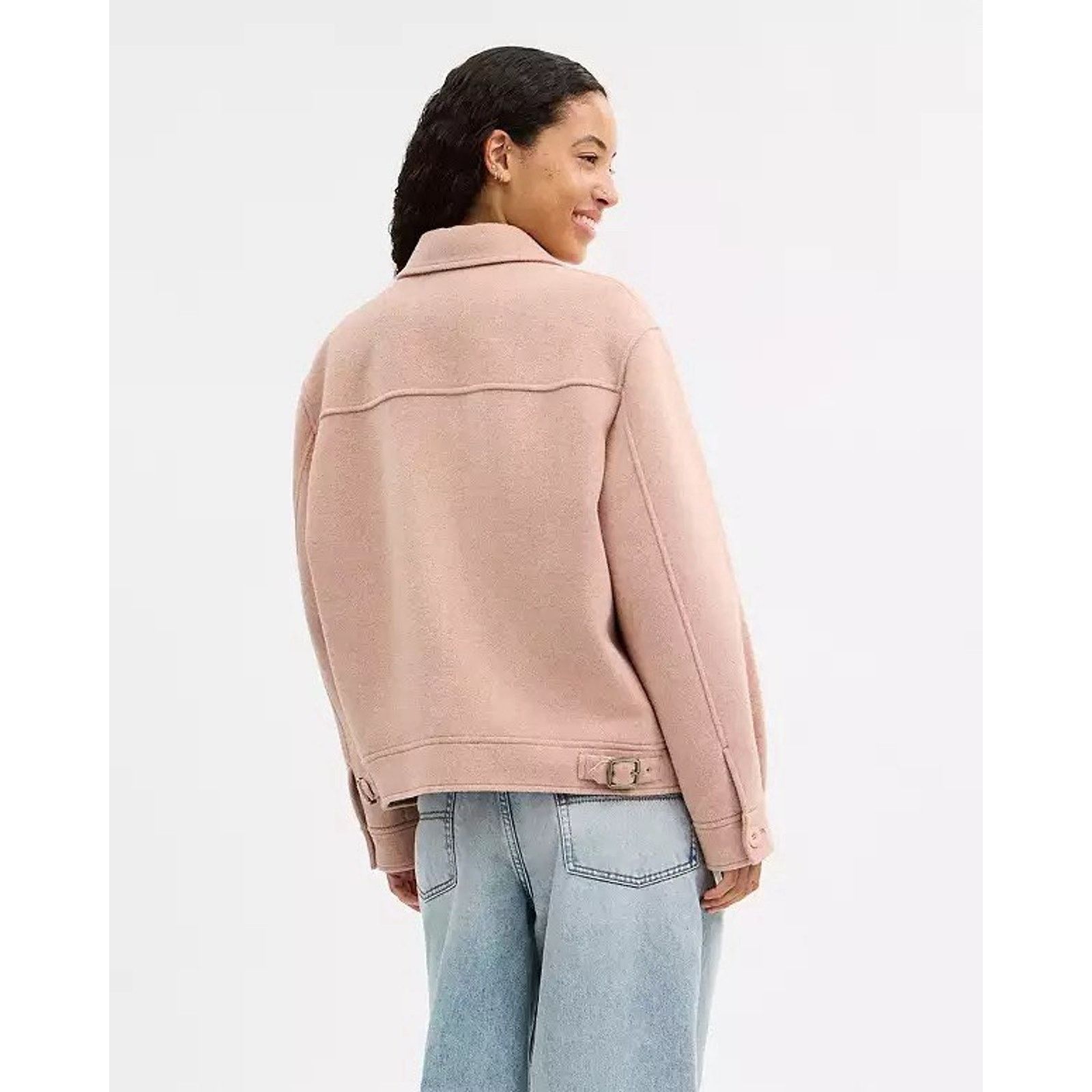 Coach NWT Coach Women's Zip Front Wool Jacket Blush CCA23 Xs Size XS / US 0-2 / IT 36-38 - 7 Thumbnail