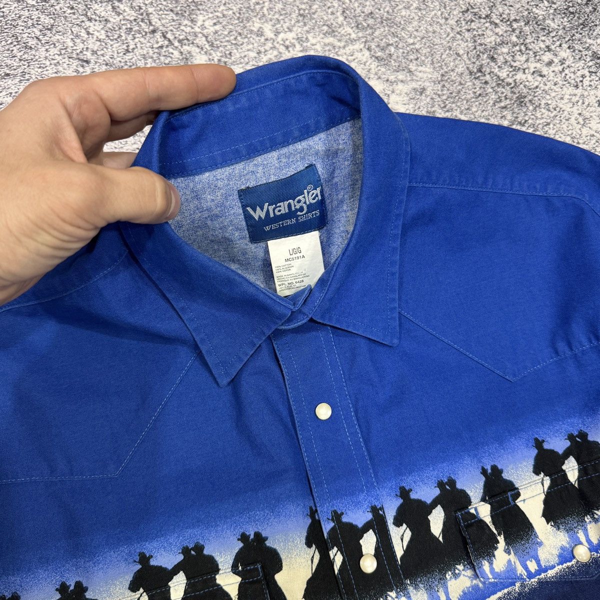 Wrangler Vintage Wrangler Western Shirt Wrap Around Print Sunset L Size US L / EU 52-54 / 3 - 8 Thumbnail