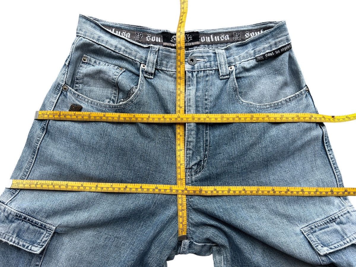 Japanese Brand Y2K Los Angeles Soul Distressed Wide Baggy Pants Size US 31 - 12 Thumbnail