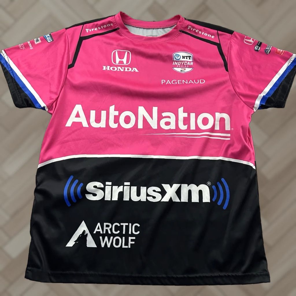 Honda Indycar Shirt Mens Small Pink Short Sleeve Honda Pagenaud #60 Jersey T-Shirt Size US S / EU 44-46 / 1 - 1 Thumbnail