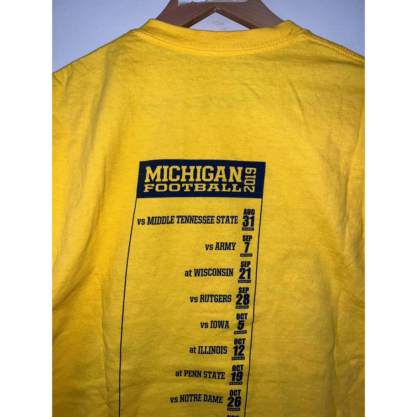 NCAA Michigan Football Shirt Go Blue NCAA College Shirt M Medium Size US M / EU 48-50 / 2 - 6 Thumbnail