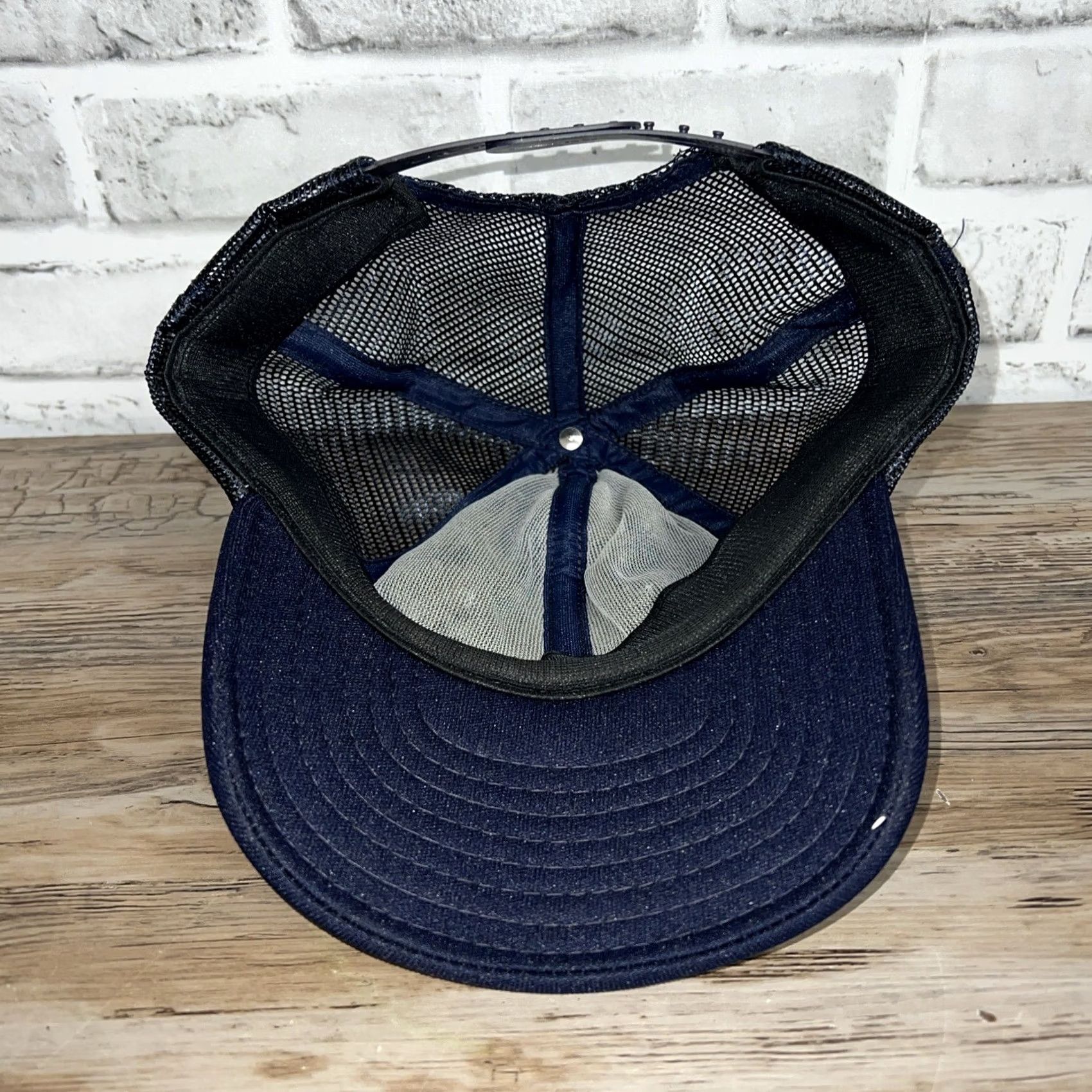 Vintage VINTAGE Space Shuttle Snap Back Hat Mens One Size Blue Snapback Space Mens Size ONE SIZE - 5 Thumbnail