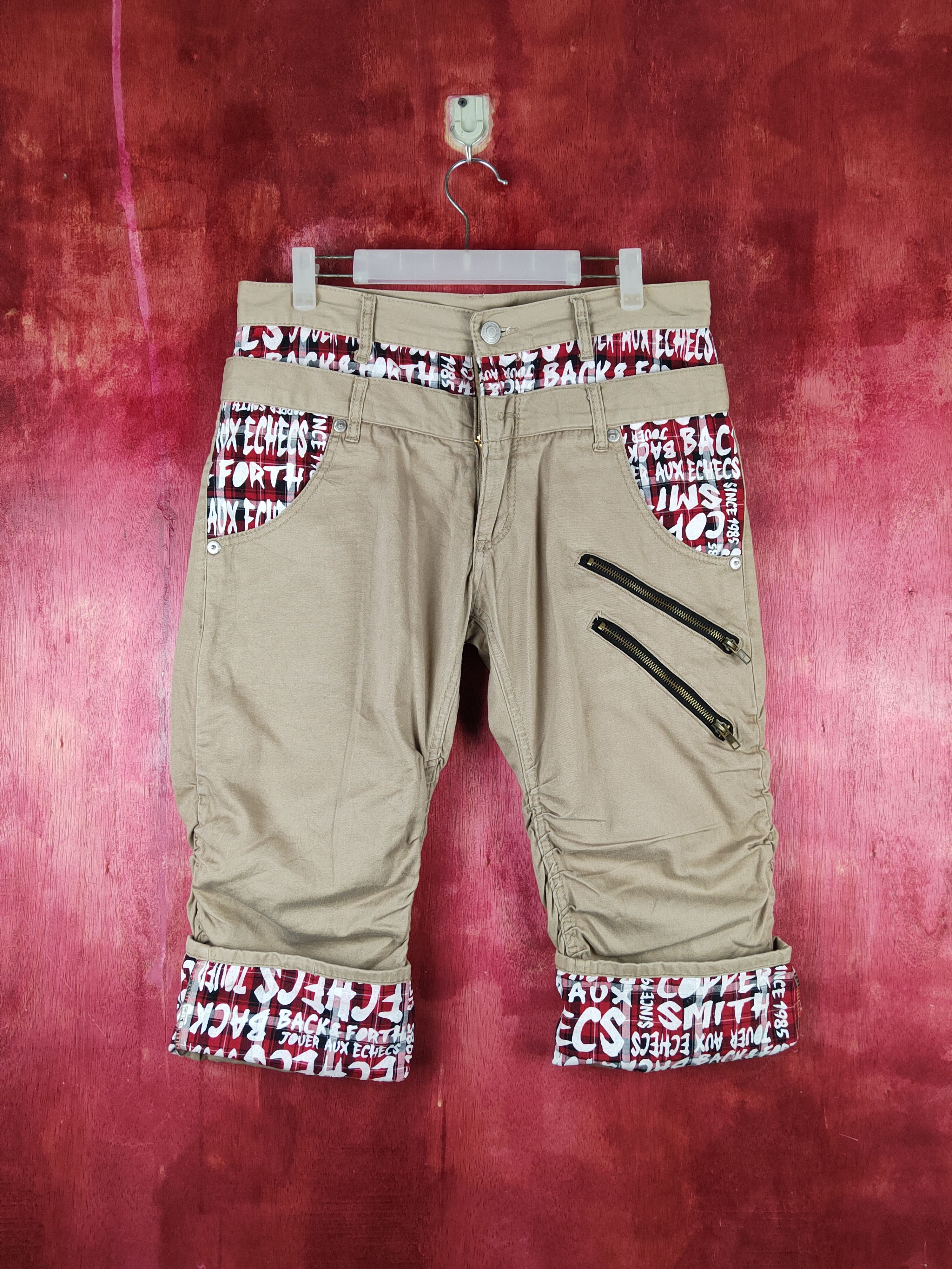 Japanese Brand Japan double waist seditionaries Brown short Pants #S1520 Size 33" - 1 Thumbnail