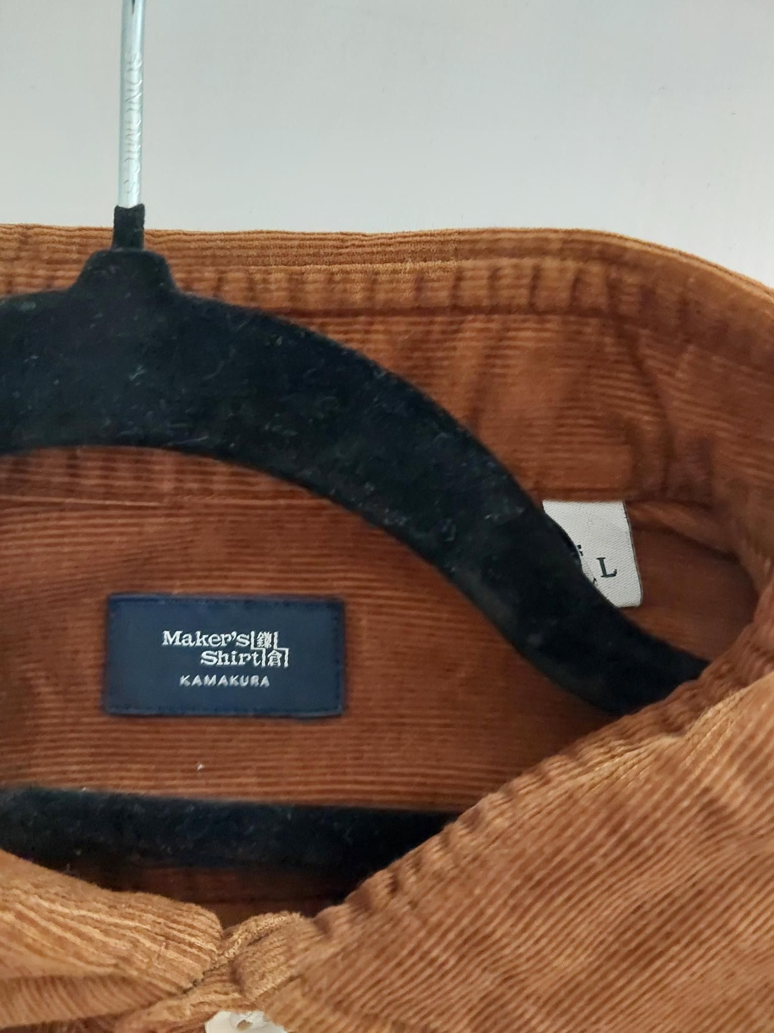 Tokyo Fit - Casual Corduroy Shirt, Size L in Brown, Men's — image 2 of 4