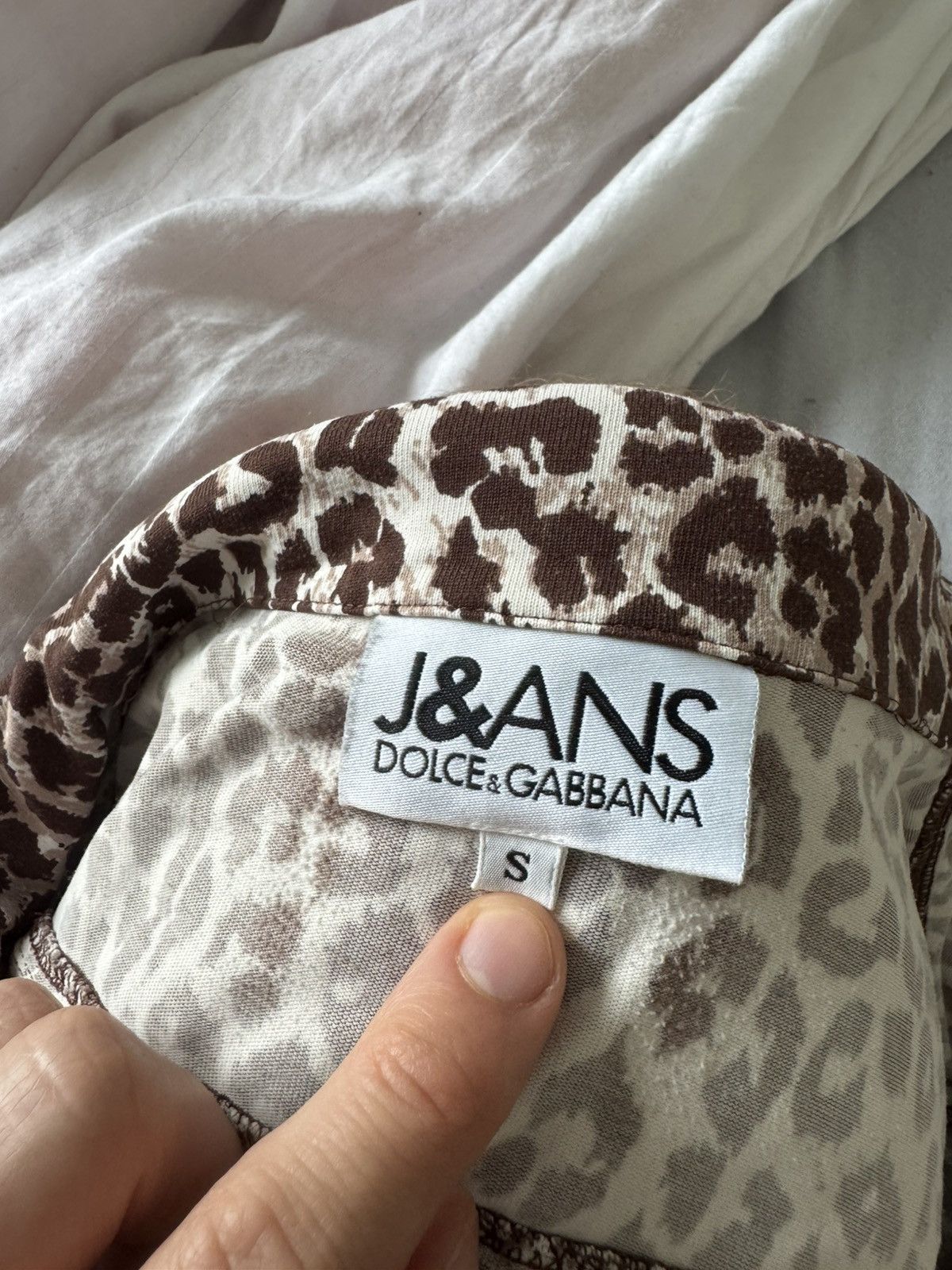 Dolce & Gabbana Vintage Y2k Rare DOLCE GABBANA Leopard Print Cropped Shirt Size S / US 4 / IT 40 - 4 Thumbnail