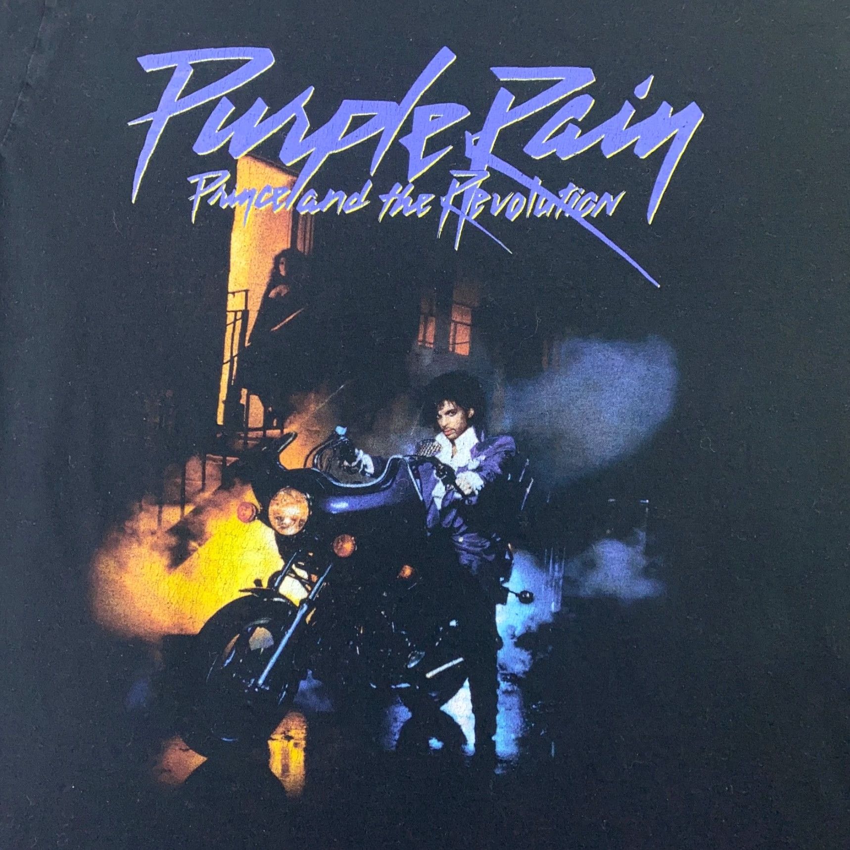 Prince Prince Mens Shirt Large Black Purple Rain Short Sleeve T-Shirt Crew Neck Nike Size US L / EU 52-54 / 3 - 2 Thumbnail