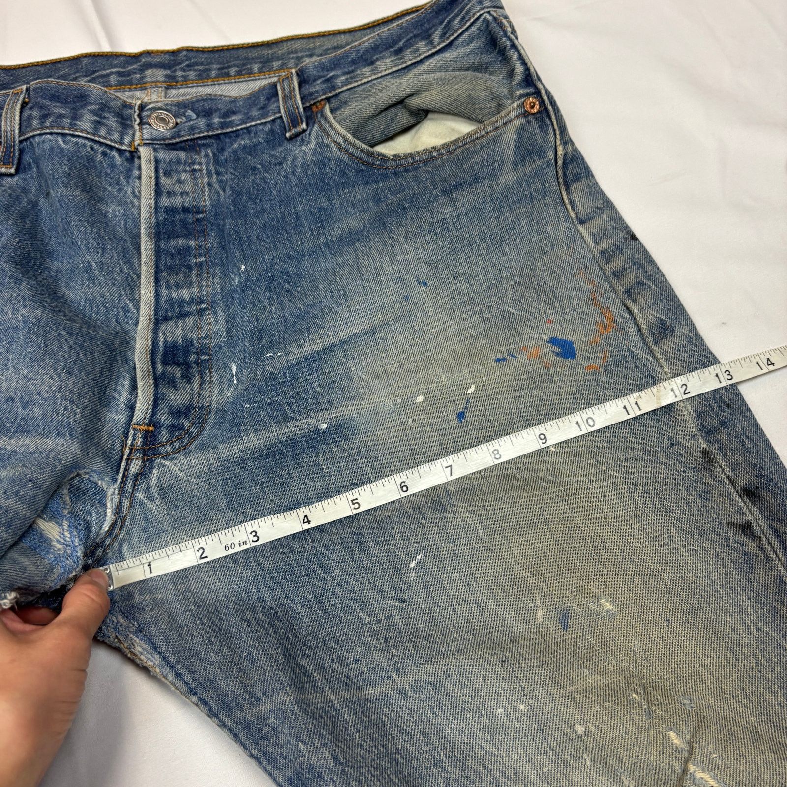 Levi's Vintage 90s Levi's 501 Straight Leg Jeans 36x33 Size US 36 / EU 52 - 6 Thumbnail