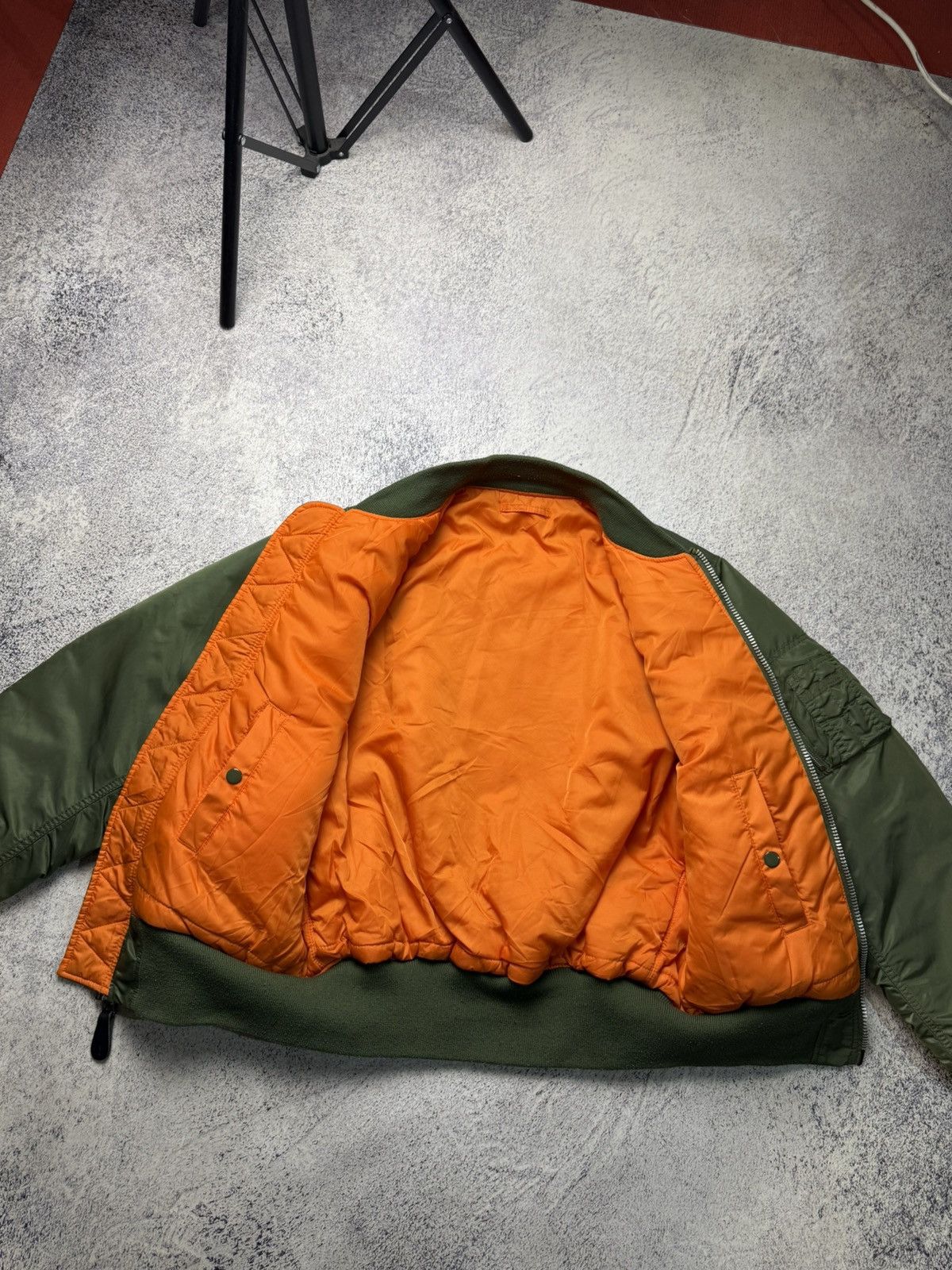 Alpha Industries Vintage Alpha Industries Green Bomber Jacket MA1 USA Size US M / EU 48-50 / 2 - 19 Thumbnail