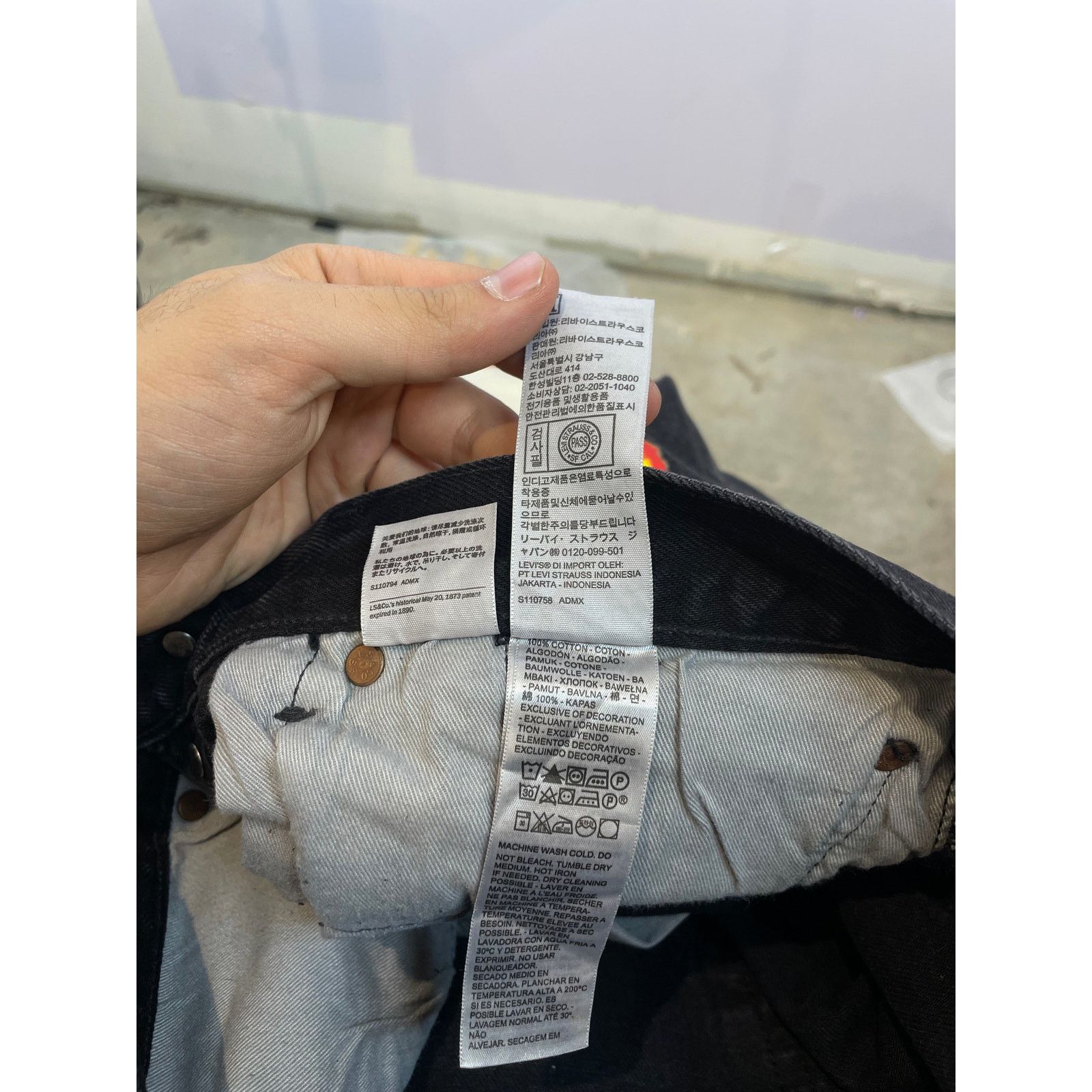 DENIM TEARS Denim Tears Offset Jeans Black Used 33 Size US 33 - 8 Thumbnail