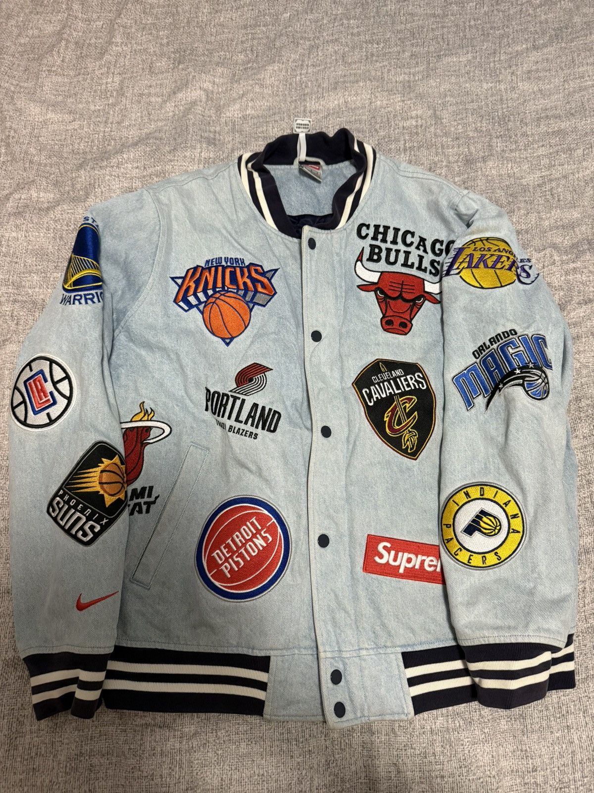 NBA × Nike × Supreme Supreme nba Jacket nike teams warm-up Jacket bomber Jacket Size US L / EU 52-54 / 3 - 1 Thumbnail
