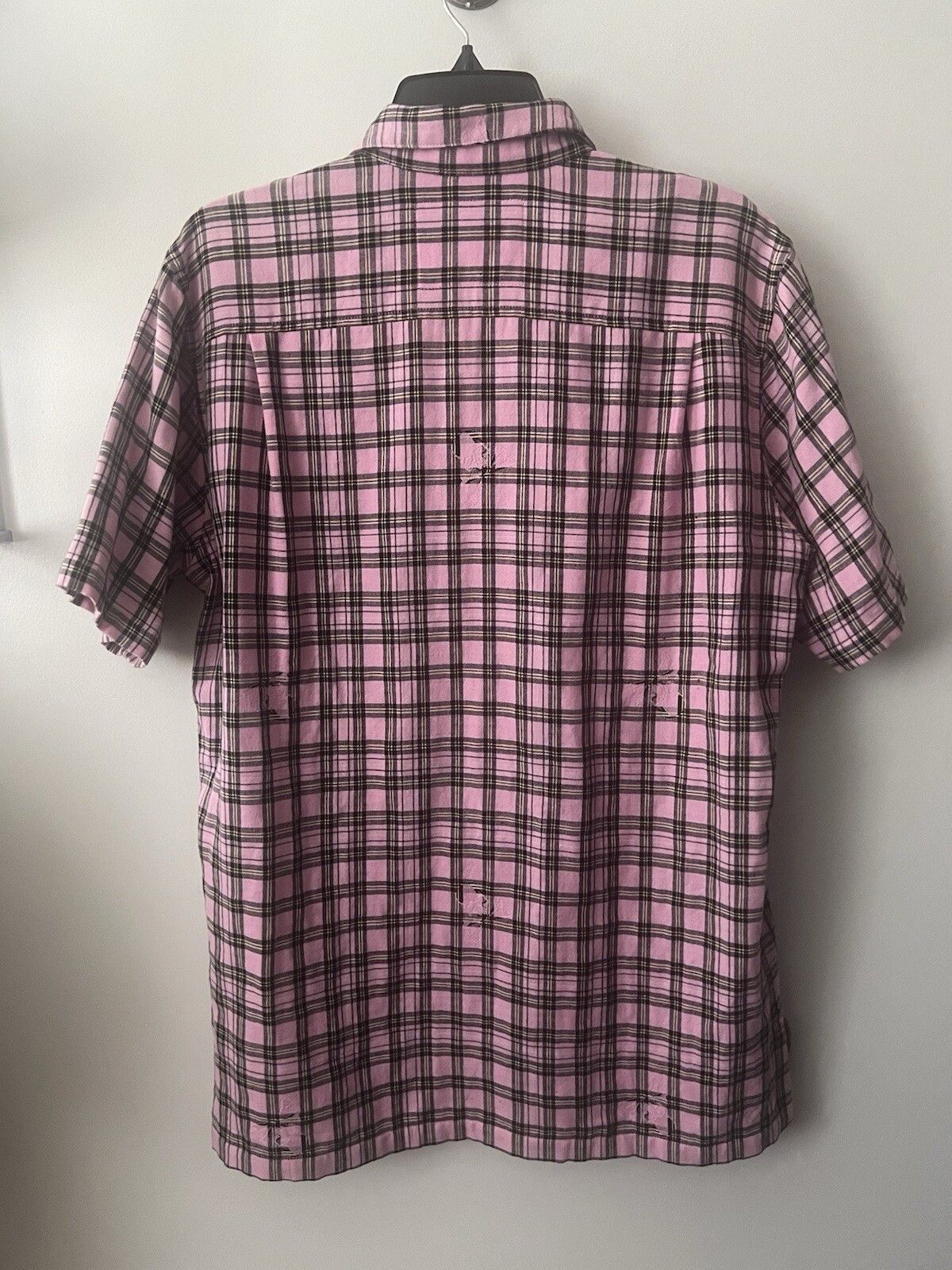 Mastermind Japan Dreaming Skull Short Sleeve Shirt Plaid Shirt Pink Size US L / EU 52-54 / 3 - 2 Thumbnail