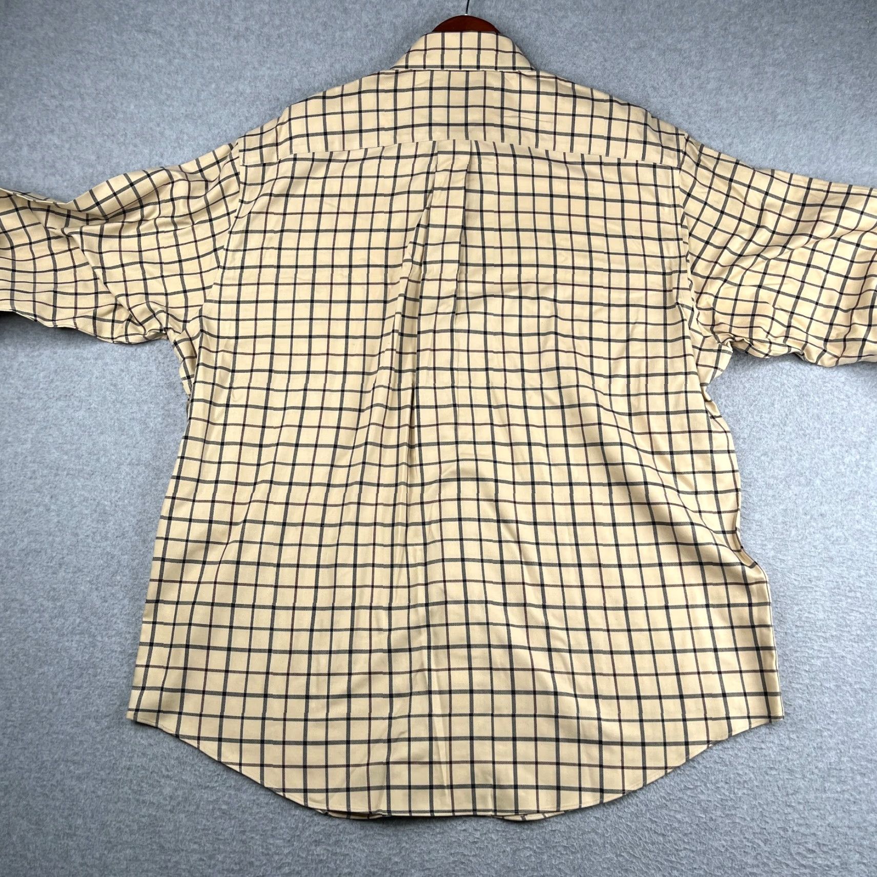 Brooks Brothers Brooks Brothers 346 Shirt Long Sleeve Button-Up Ivory Check Non-Iron Casual Size US L / EU 52-54 / 3 - 6 Thumbnail