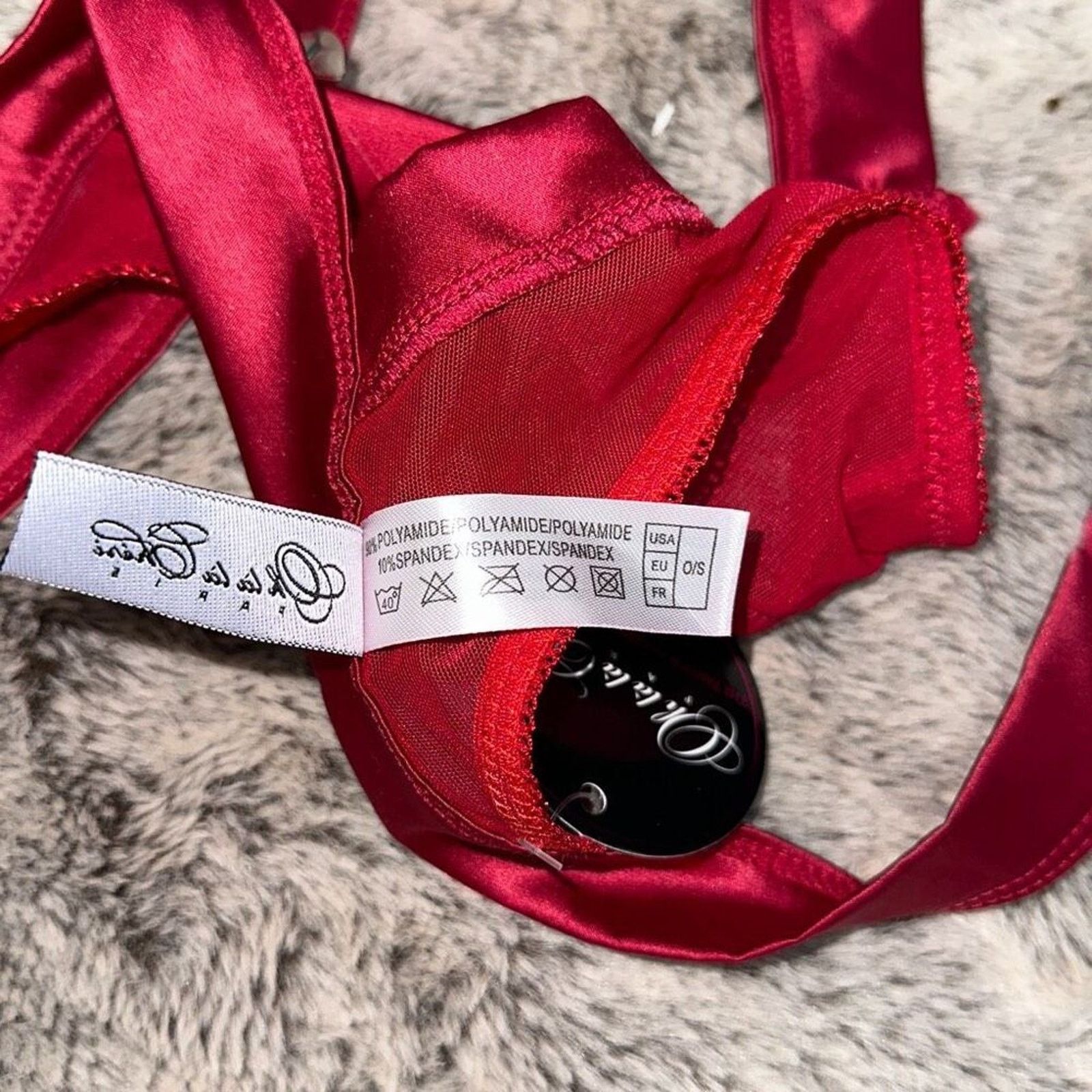 Other Oh la la Cheri red lingerie panties | Sz OS Size ONE SIZE - 5 Thumbnail