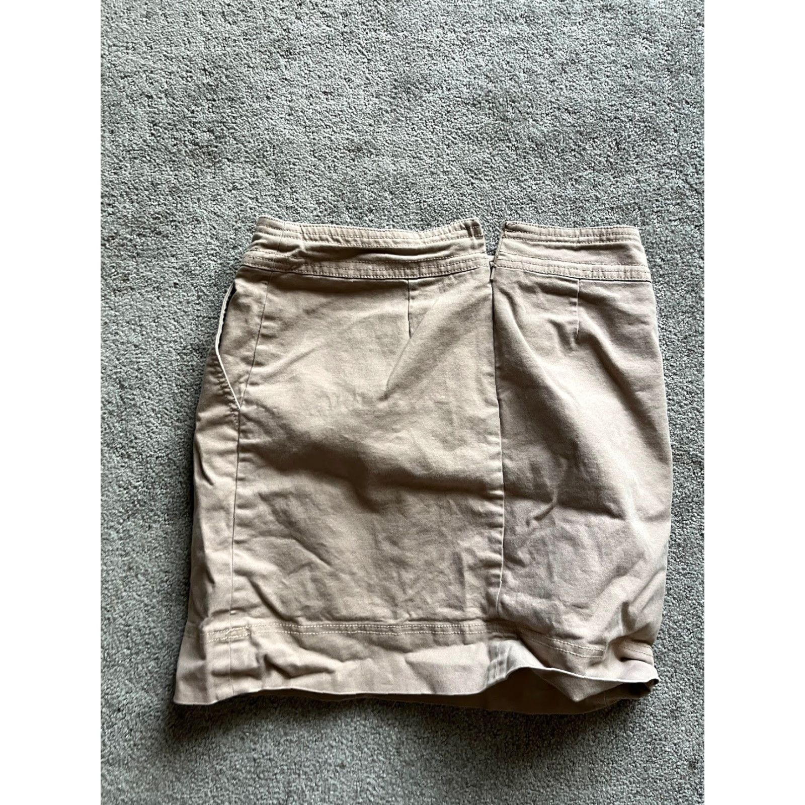 Talbots VINTAGE Talbots Skirt Women's Short Pencil Stretch Cotton Brown Zip Casual Business 2P Size 26" / US 2 / IT 38 - 2 Thumbnail
