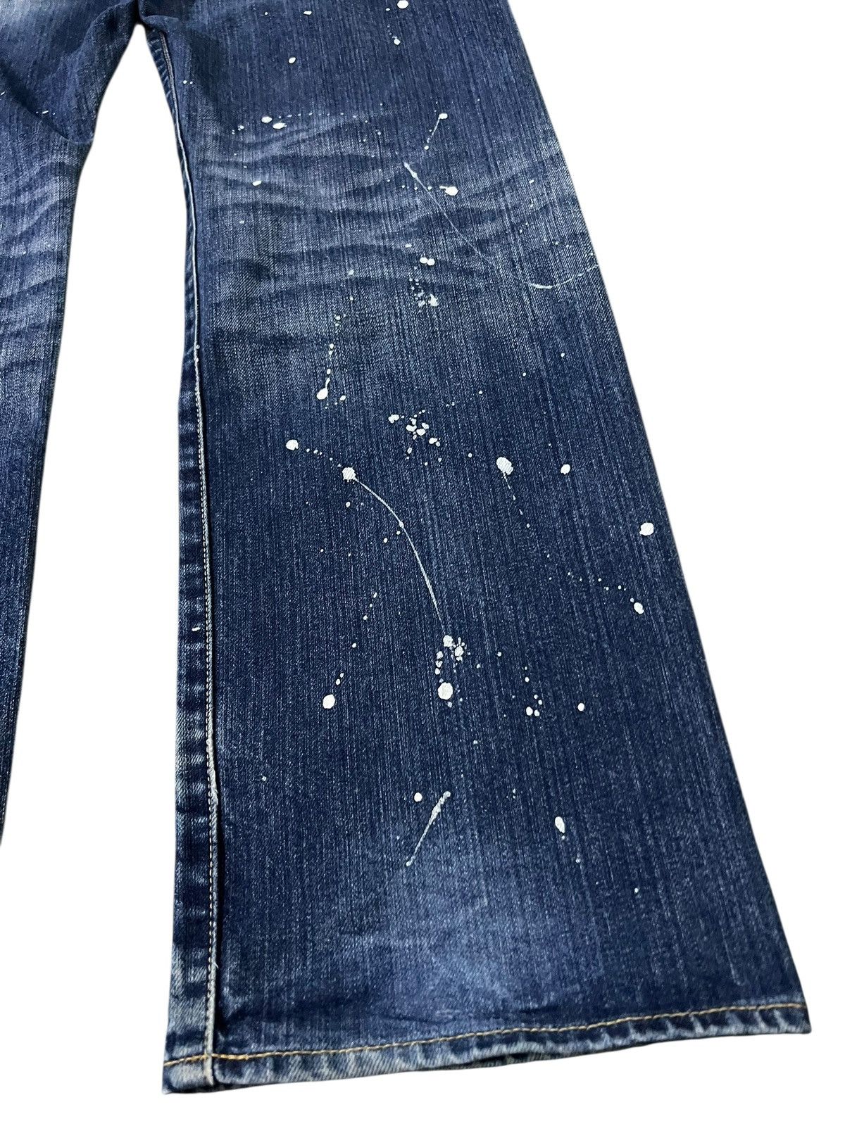 Japanese Brand Takeo Kikuchi Painted Pactwork Jean Japan Size US 33 - 17 Thumbnail