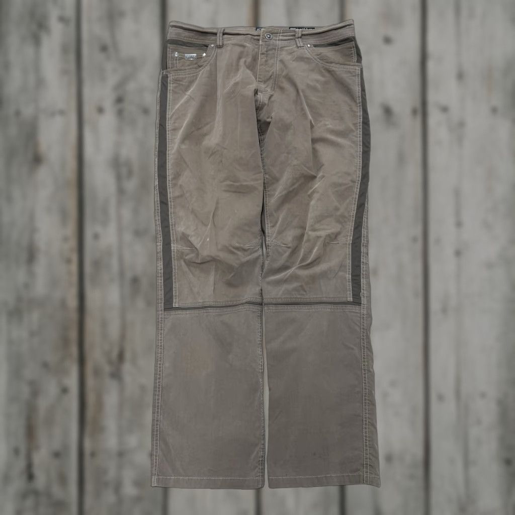 Kuhl Radikl Pants Mens 36x32 Brown Khaki Outdoor Hiking Stretch Articulated