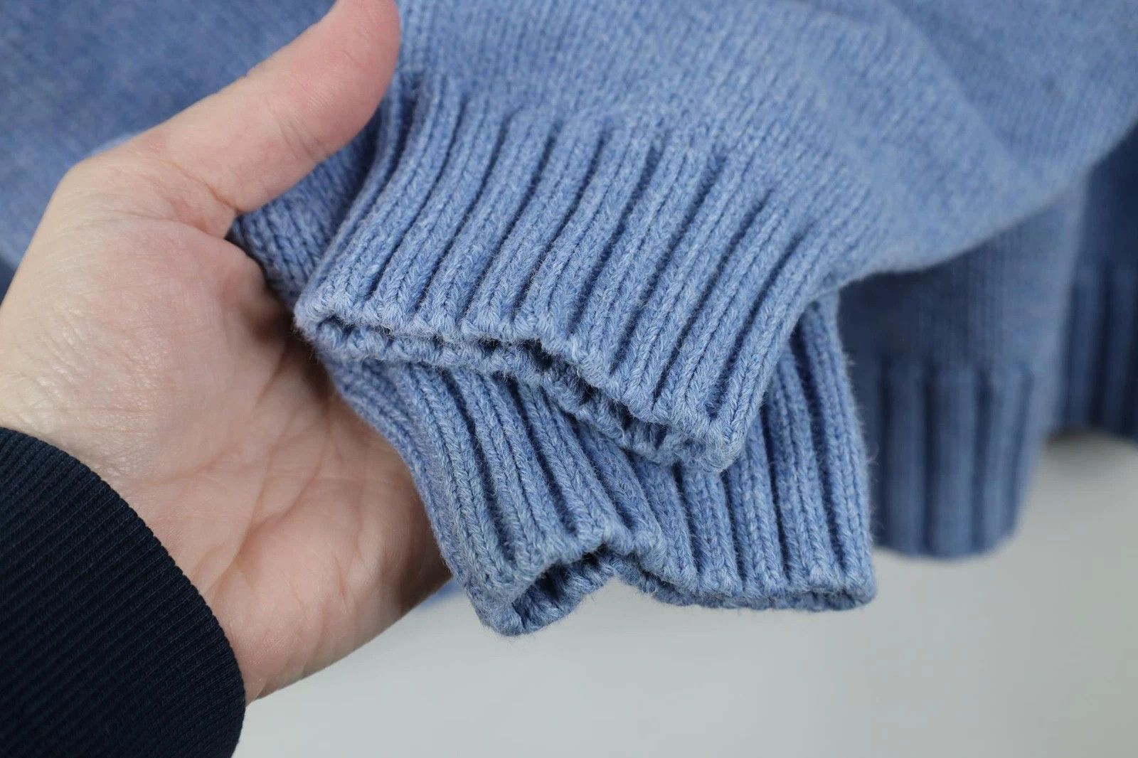 Lands' End Vintage 90s Lands End Knit Crewneck Sweater Blue Japan Size L / US 10 / IT 46 - 6 Thumbnail