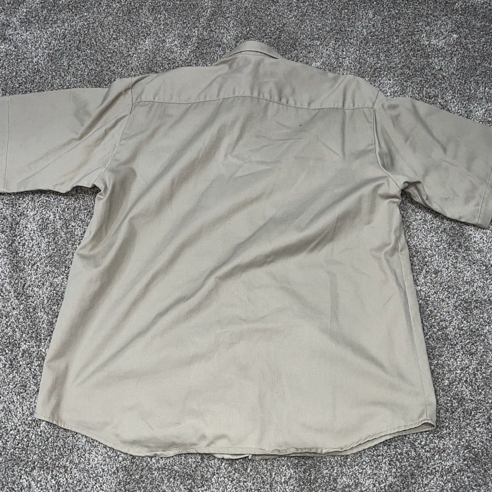 Vintage VINTAGE Adventure Wear Button-Up Shirt Men L Beige Military Short Sleeve - Mens Size US L / EU 52-54 / 3 - 4 Thumbnail