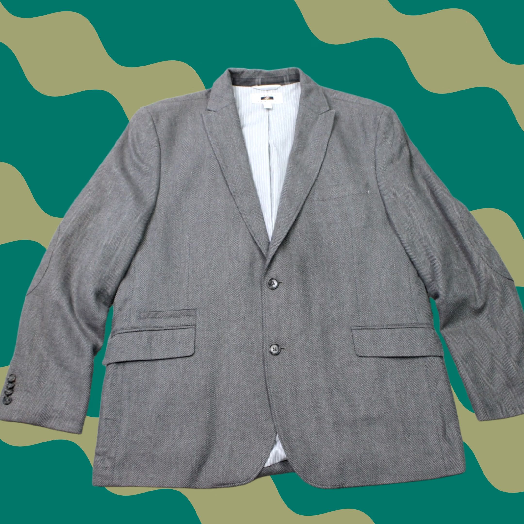 Joseph Abboud Joseph Abboud Blazer Mens 2XL Gray Linen/Cotton 2 Button Sports Jacket Blazer Mens 2XL Gray Linen/Cotton 2 Button Sports Jacket Size 48R - 1 Thumbnail