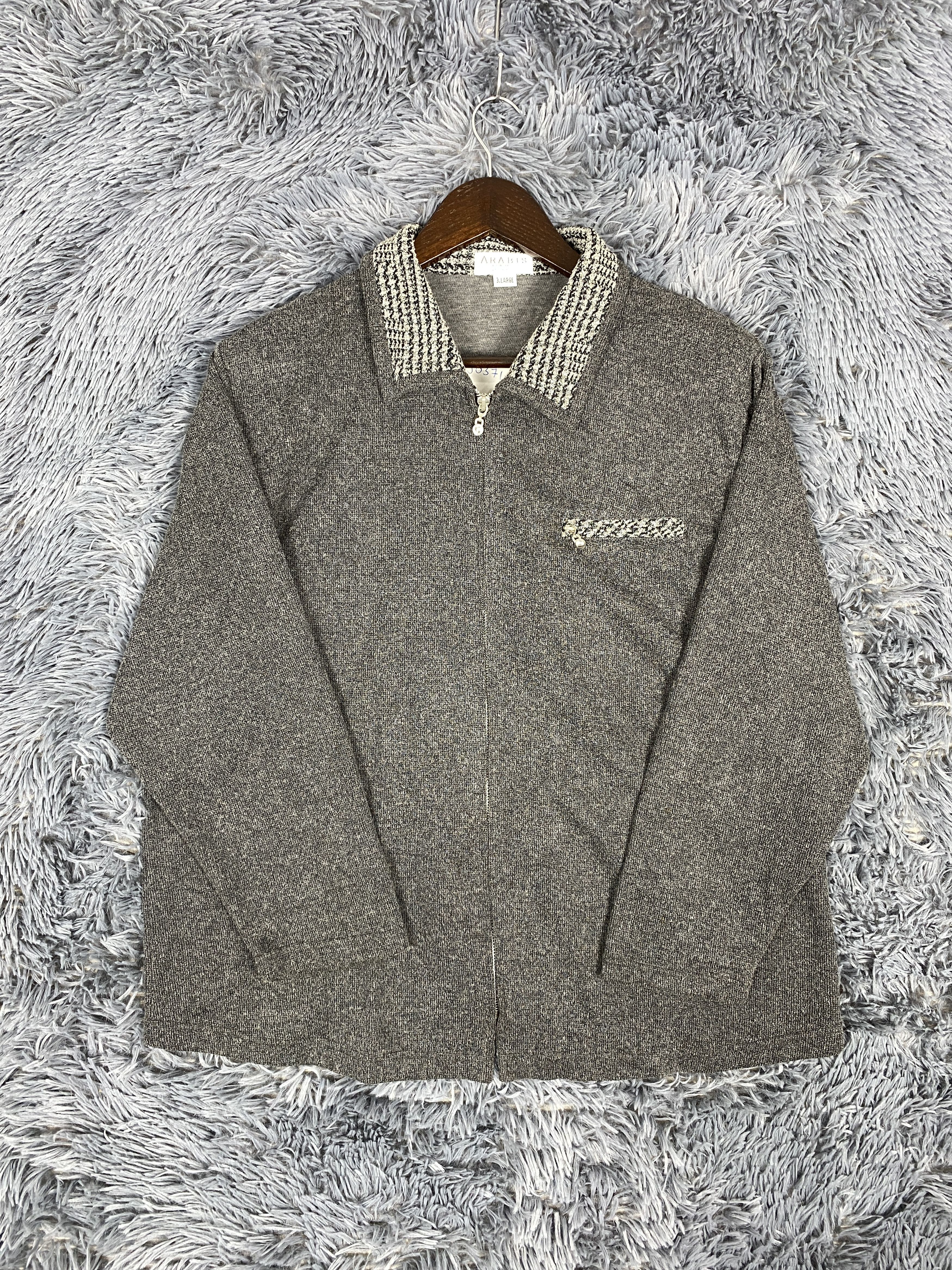 Japanese Brand Vintage Arabis Zip Up Light Jacket Size US XL / EU 56 / 4 - 4 Thumbnail