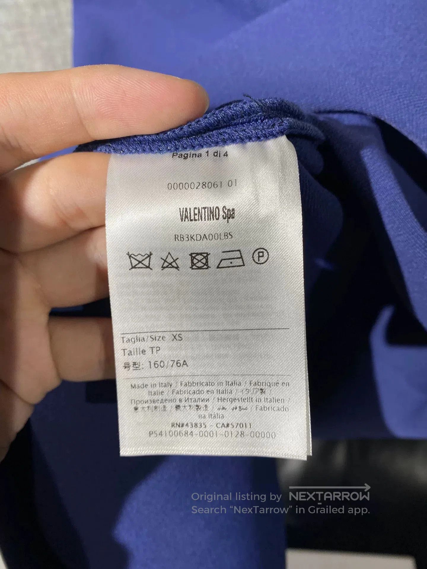 Valentino elegant blue Valentino women's dress with tags. Size XS / US 0-2 / IT 36-38 - 6 Thumbnail
