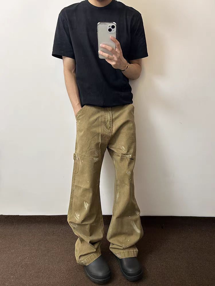 Japanese Brand × Jean High street vintage Y2K inked baggy work jeans Size US 32 / EU 48 - 5 Thumbnail