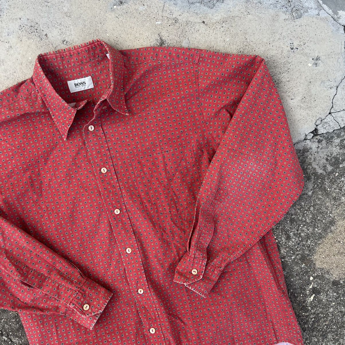 Flannel × Hugo Boss Hugo Boss Vintage Mens Corduroy Flannel Shirt Y2K Size US L / EU 52-54 / 3 - 5 Thumbnail