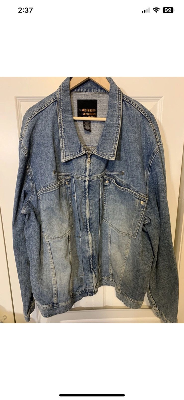 Marithe + Francois Girbaud Vintage Marithe Francois Girbaud mens sz XXXL denim jacket Size US XXL / EU 58 / 5 - 5 Thumbnail